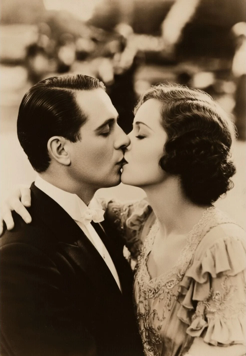 Romantic sepia movie 1930