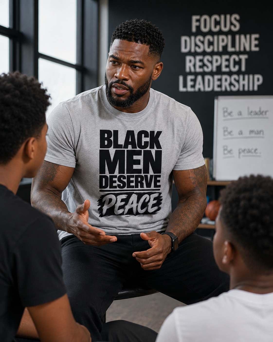 BLACK MEN DESERVE PEACE.