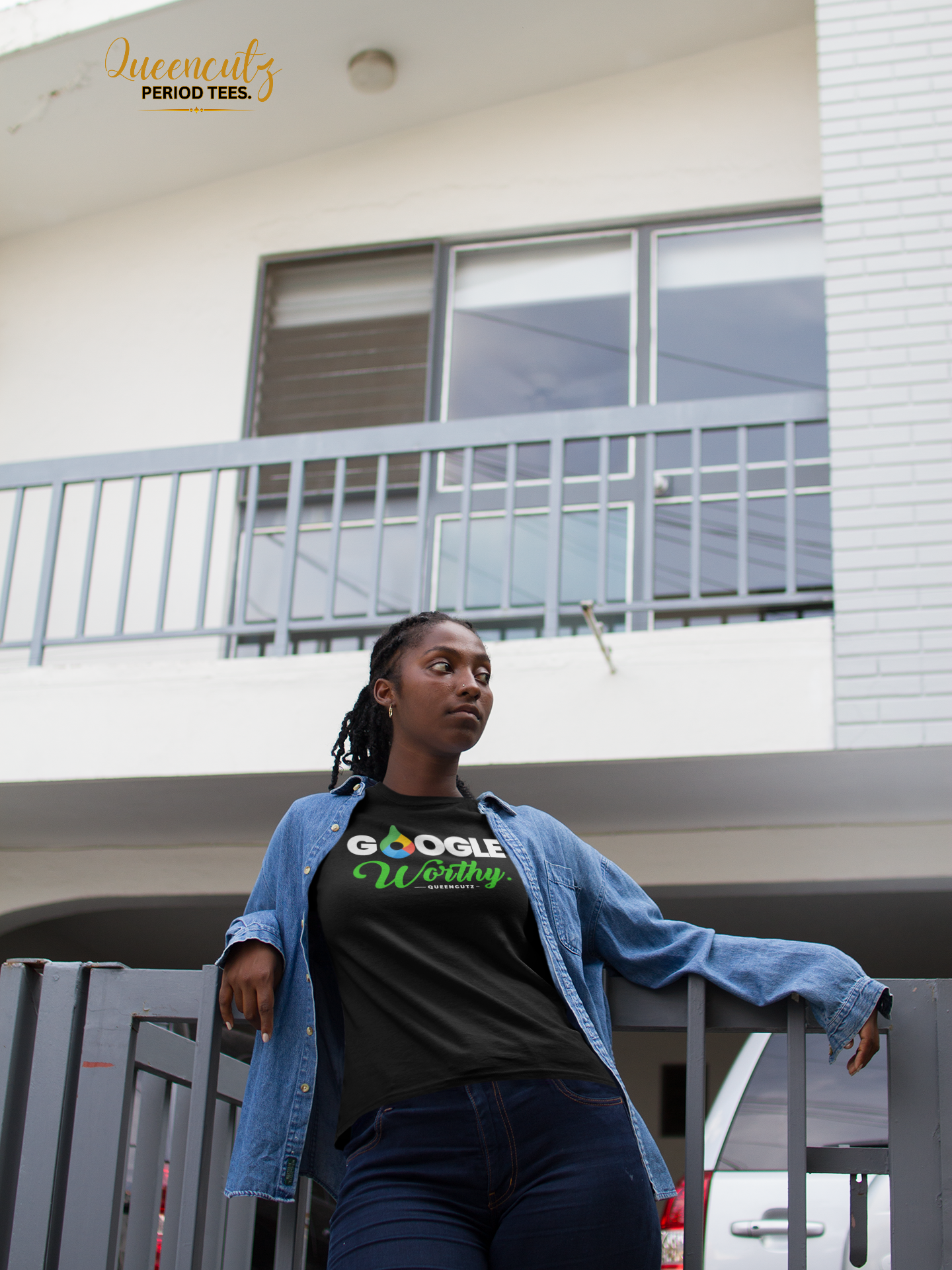 mockup-of-a-woman-wearing-a-round-neck-t-shirt-while-watching-the-streets-17318.png