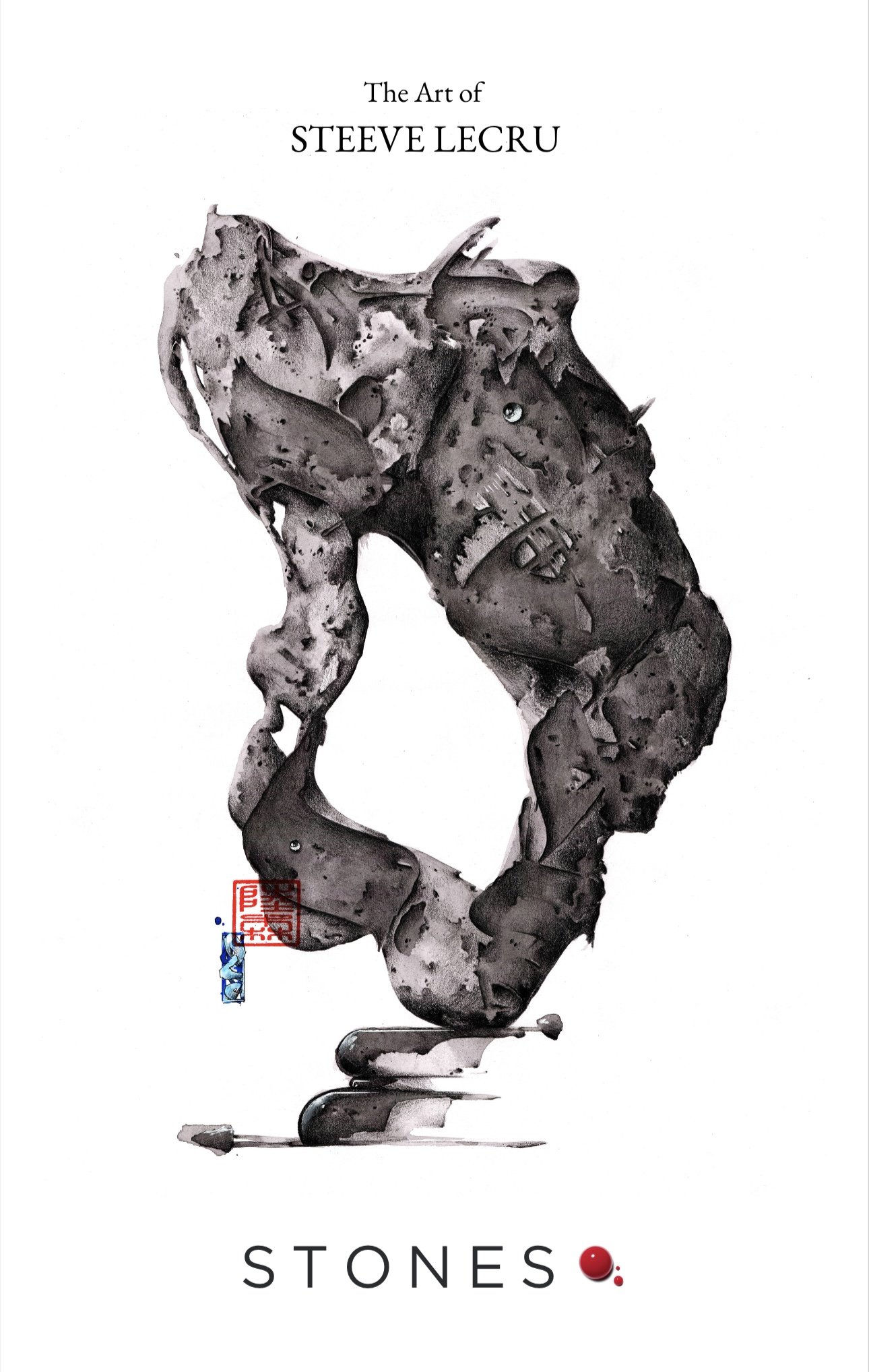 Art Book Cover titled 'The Art of Steve LeCru', by Steve Lecru, 3Dots