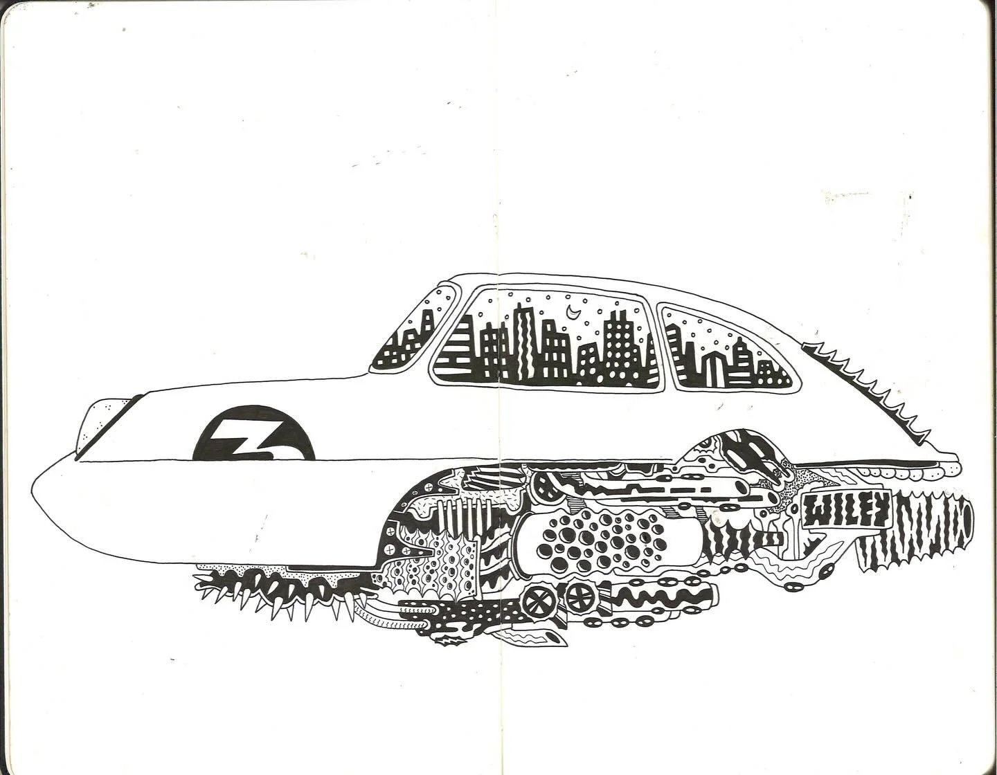 Still waiting on my flying car. Inspired by the works of @an_improbable_future and spicy weapons from the fifth element.