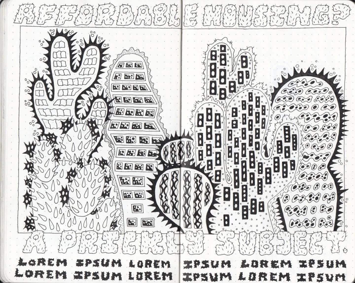 Cactus City! Gonna keep illustrating fake articles until somebody gives me a job&hellip; 🌵📰