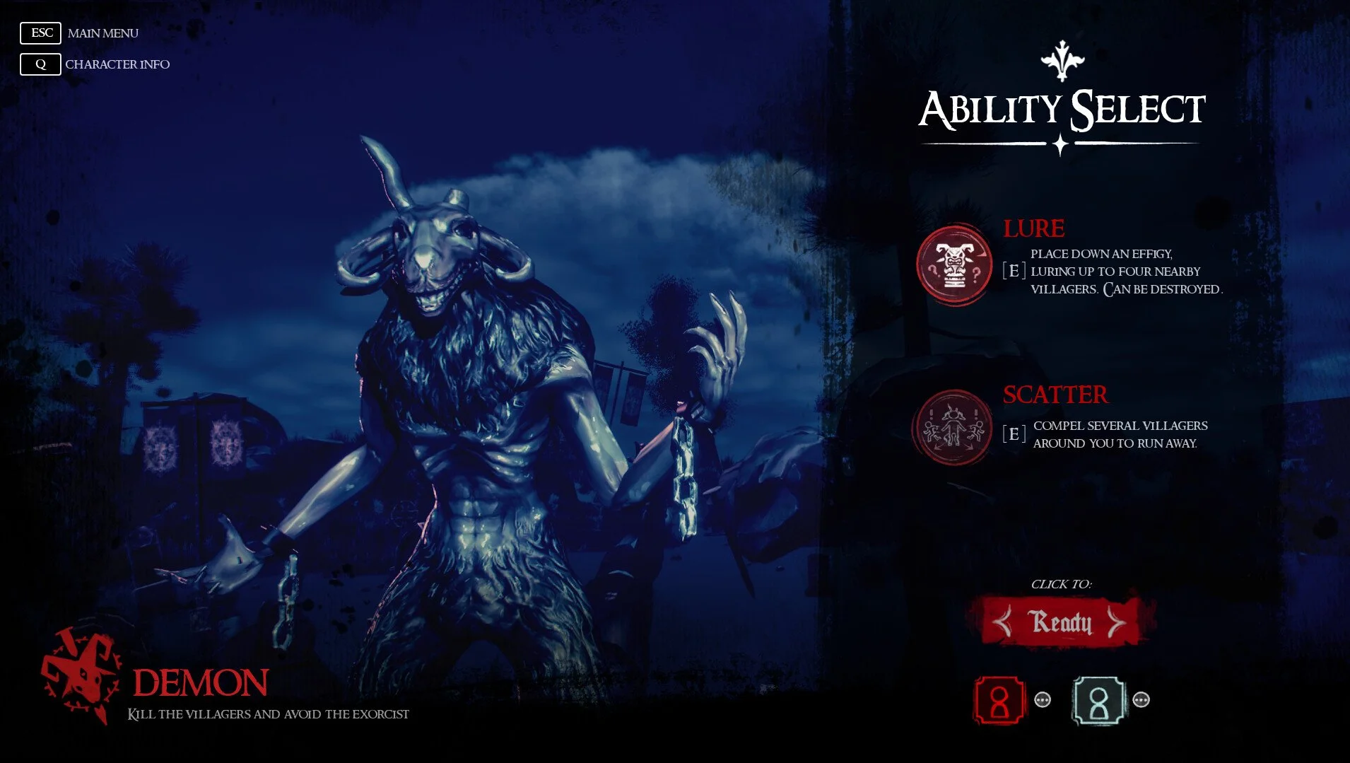 Demon Ability Selection Screen