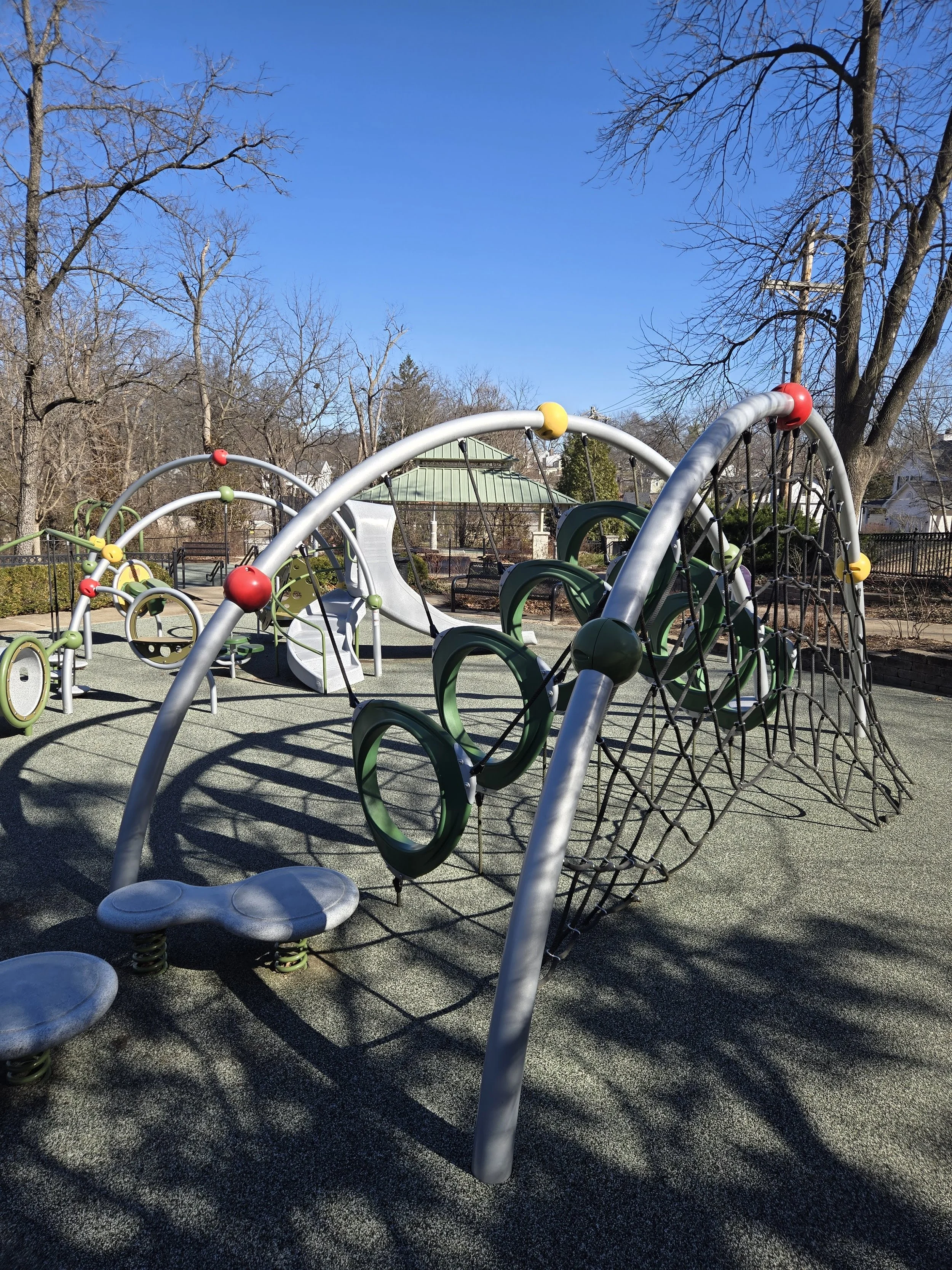 Playground for children at Avery Park in Kirkwood, MO