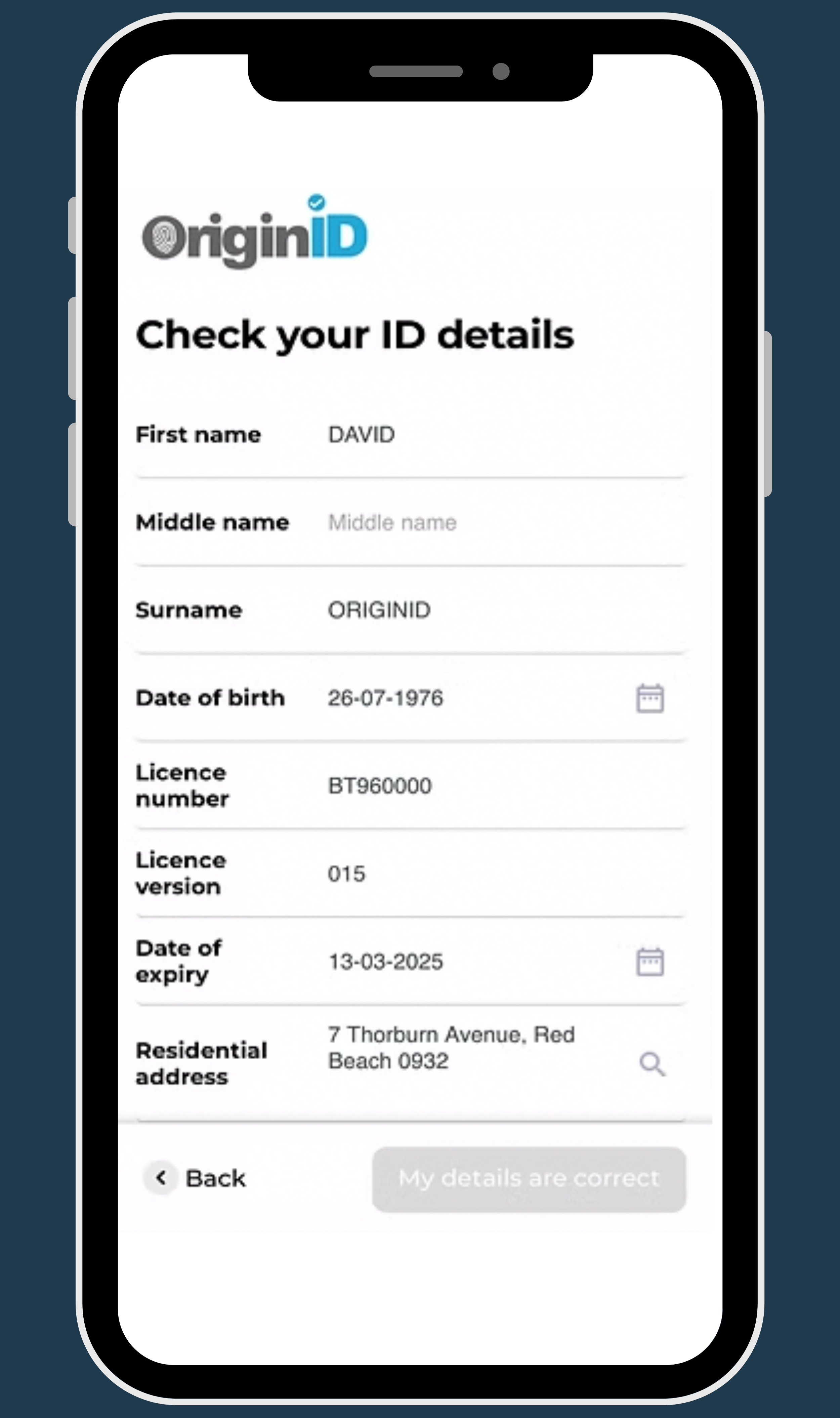 Origin ID