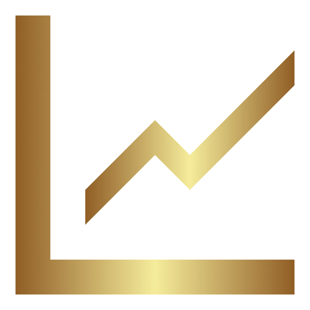 Close-up of a golden square-shaped object with a shiny, reflective surface.