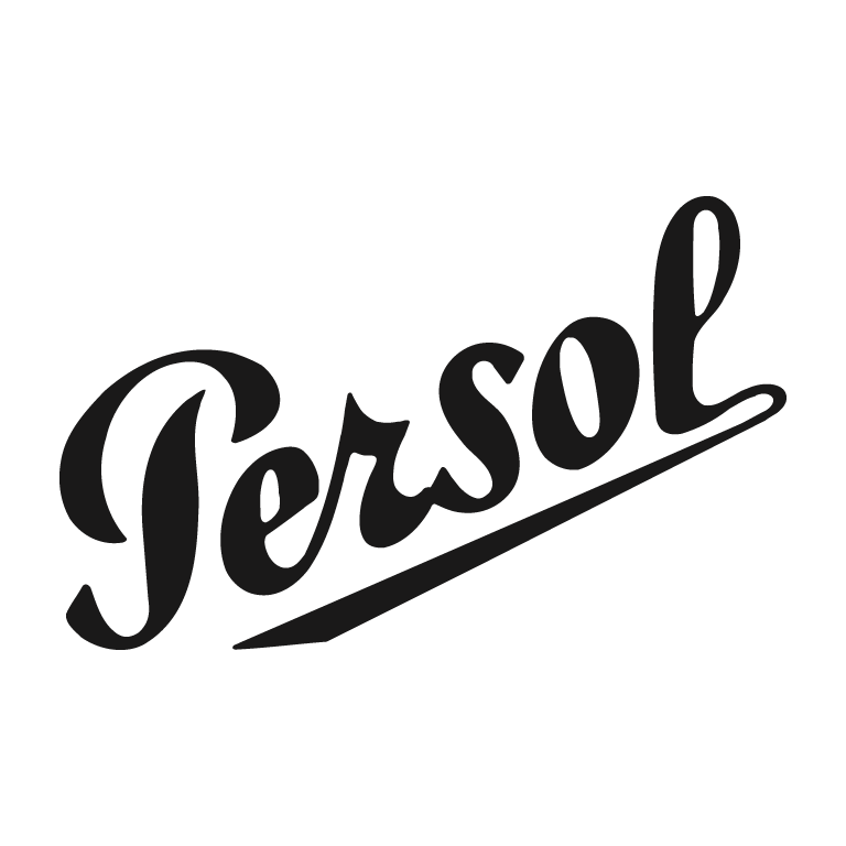 Persol logo written in black cursive font on a transparent background