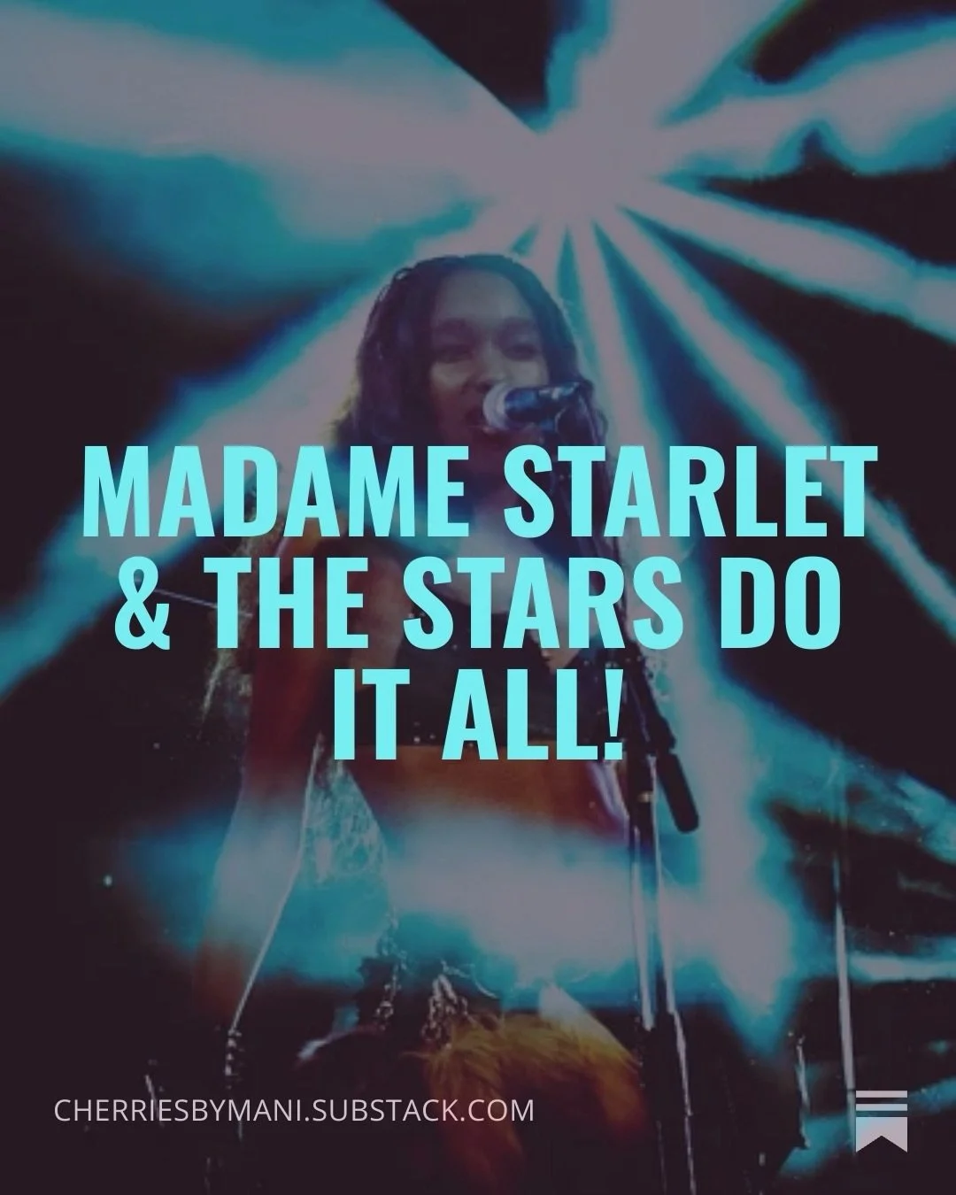 Madame Starlet &amp; the Stars Do It All! 🕺🏾

I wrote a performance review of @madamestarlet &amp; @thestars.band this Saturday, April 4th, at Cubby Bear. I had the pleasure of connecting with the band on and offstage.

&ldquo;On Saturday April 4th