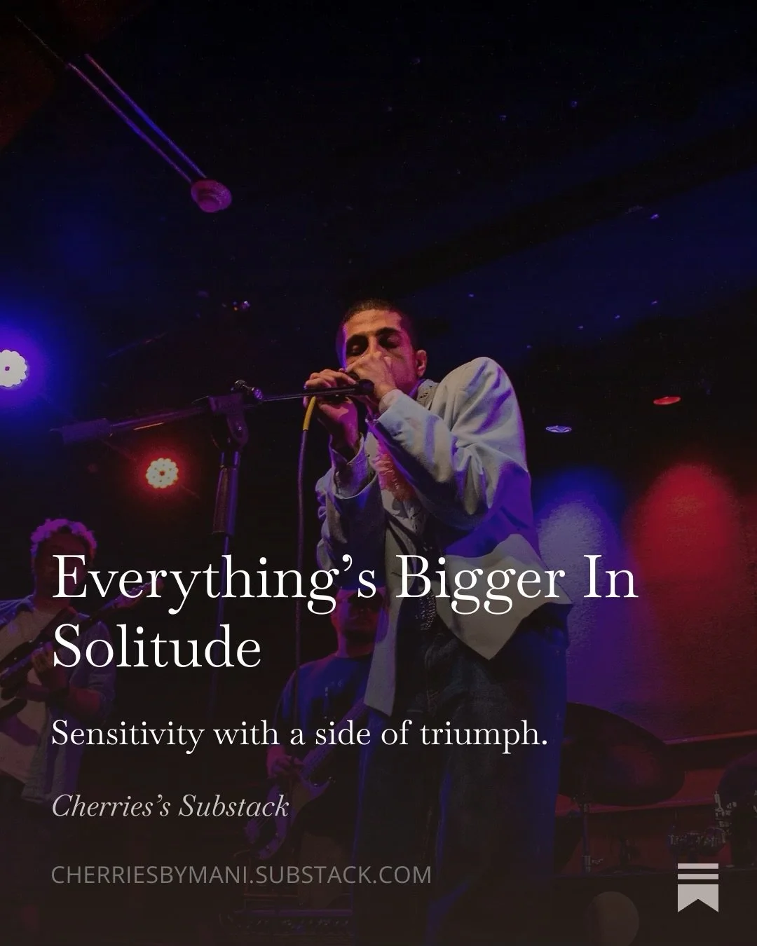 Everything&rsquo;s Bigger In Solitude

Eric Solitude&rsquo;s performance review is out now! I got the opportunity to witness the Schubas debut for the artist and band. Solitude is dynamic🏃🏾&zwj;♀️

&ldquo;On May 18, I attended Eric Solitude&rsquo;s