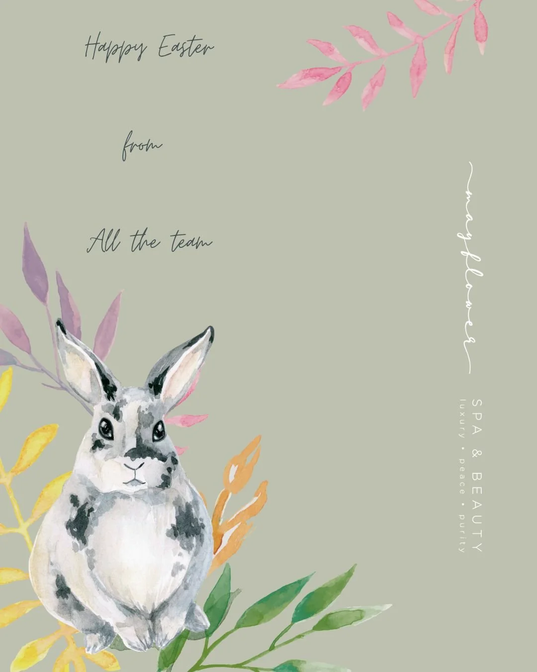 H A P P Y 🐣  E A S T E R 

Wishing you all a lovely and peaceful Easter.

See you soon

Love 
The Mayflower Team
