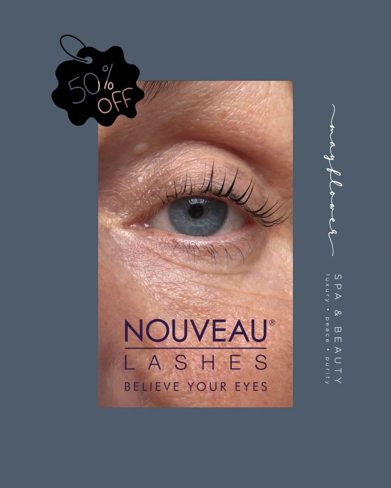 L  V  L

Book with Vicky K or Annabel for a reduced price lash lift. 

Call 01306 882 111 or email hello@mayflowerspadorking.com to book. 

Patch test required before treatment. 

See you soon 
Mayflower Team x

@nouveaulashesuk #nouveaulashesuk #awa
