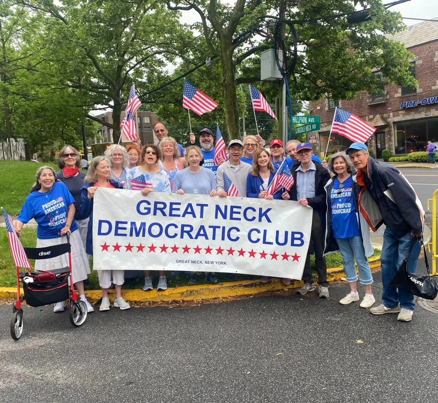 Great Neck Democratic Club at Annual Memorial Parade.
