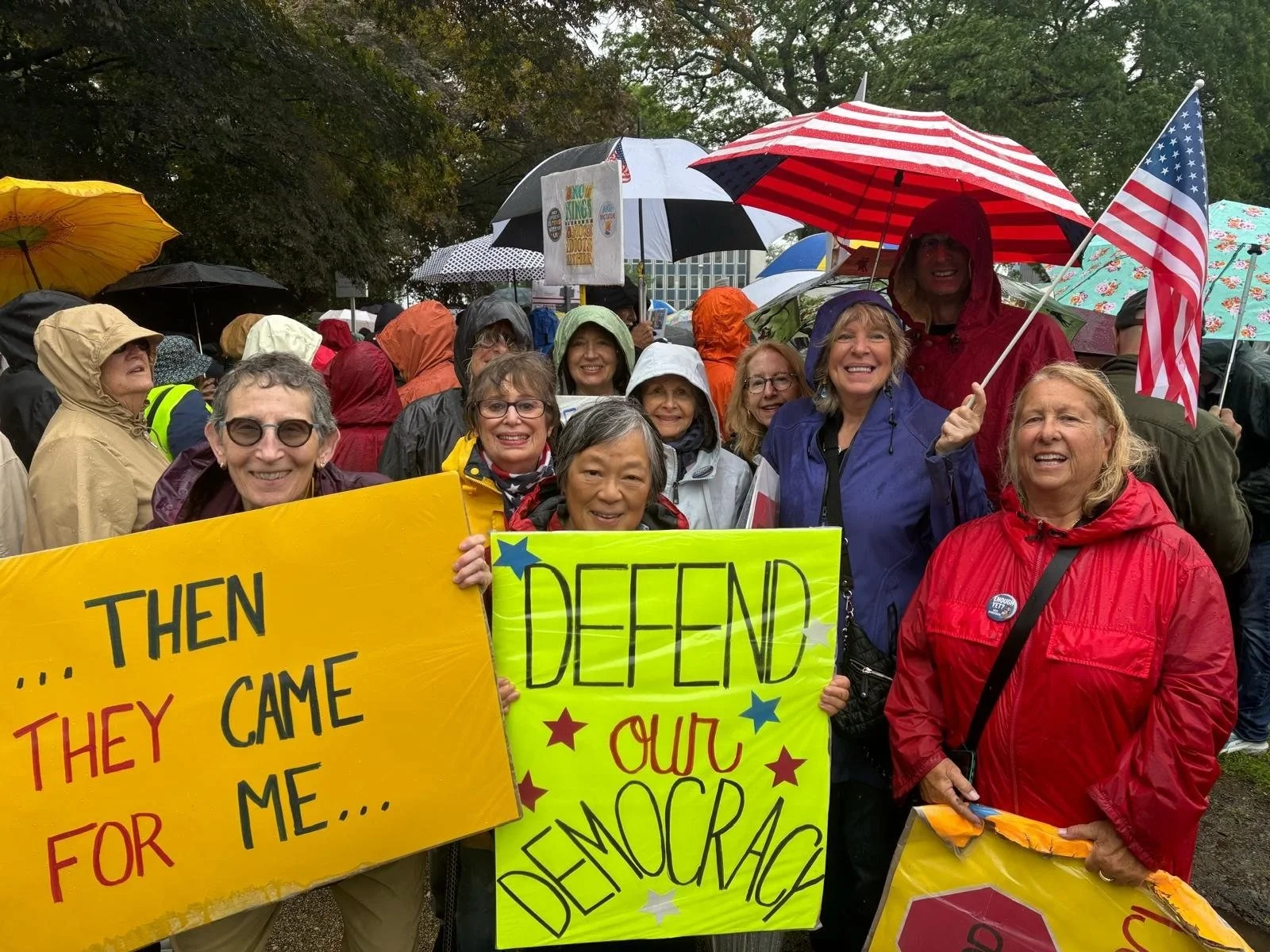 Great Necck Democratic Club at  'DEFEND OUR DEMOCRACY' rally!