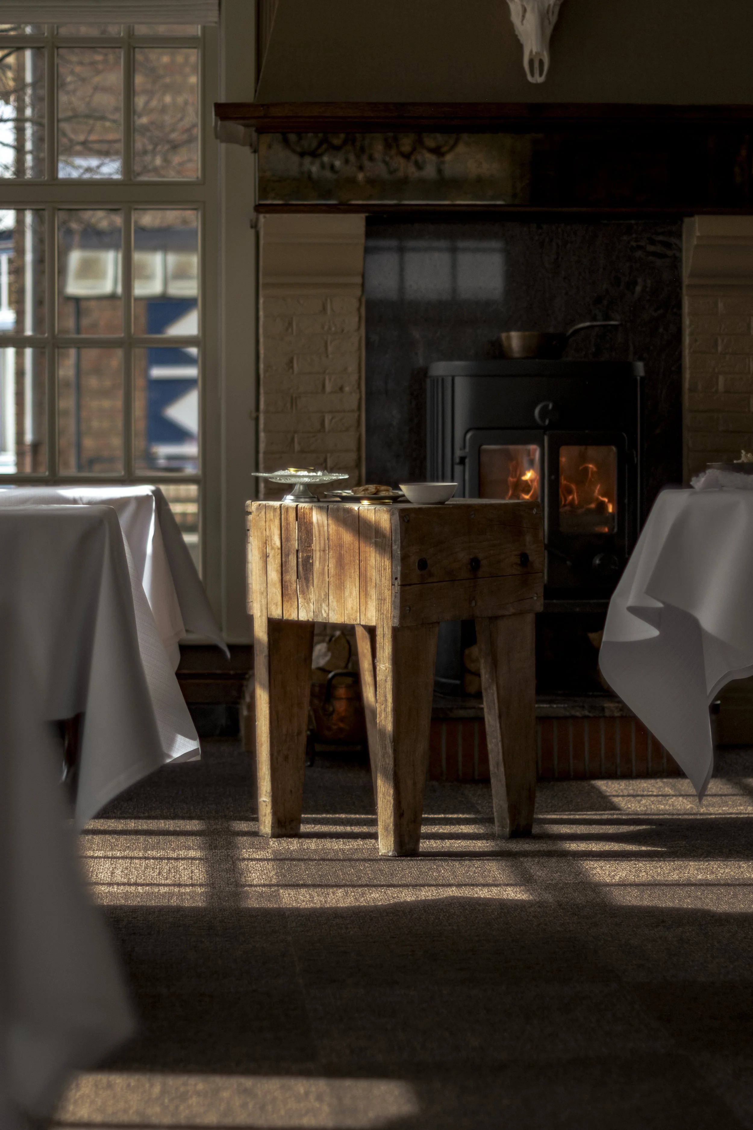 detail shot van het interieur bij restaurant marquize in westende