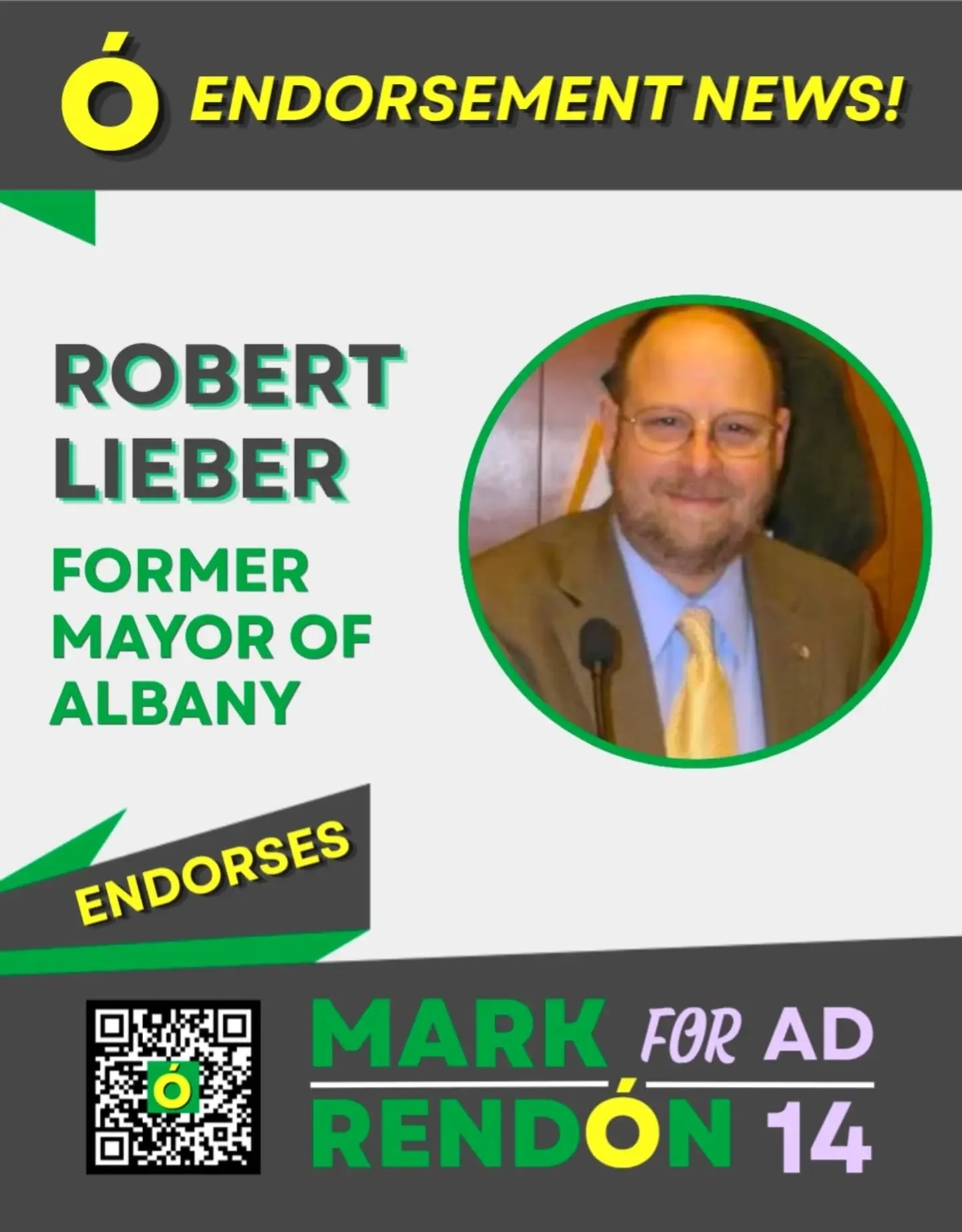 The former Mayor of Albany, Robert Lieber, has endorsed my campaign! This is a special announcement because Robert is a former nurse and a strong proponent of CalCare - a single-payer healthcare system that provides coverage to all Californians, rega