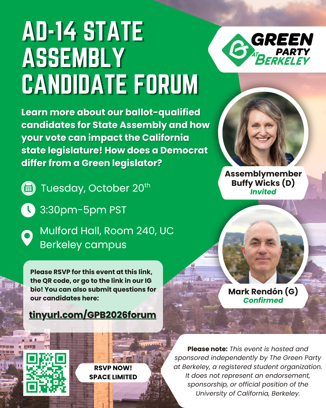 AD-14 State Assembly Candidate Forum