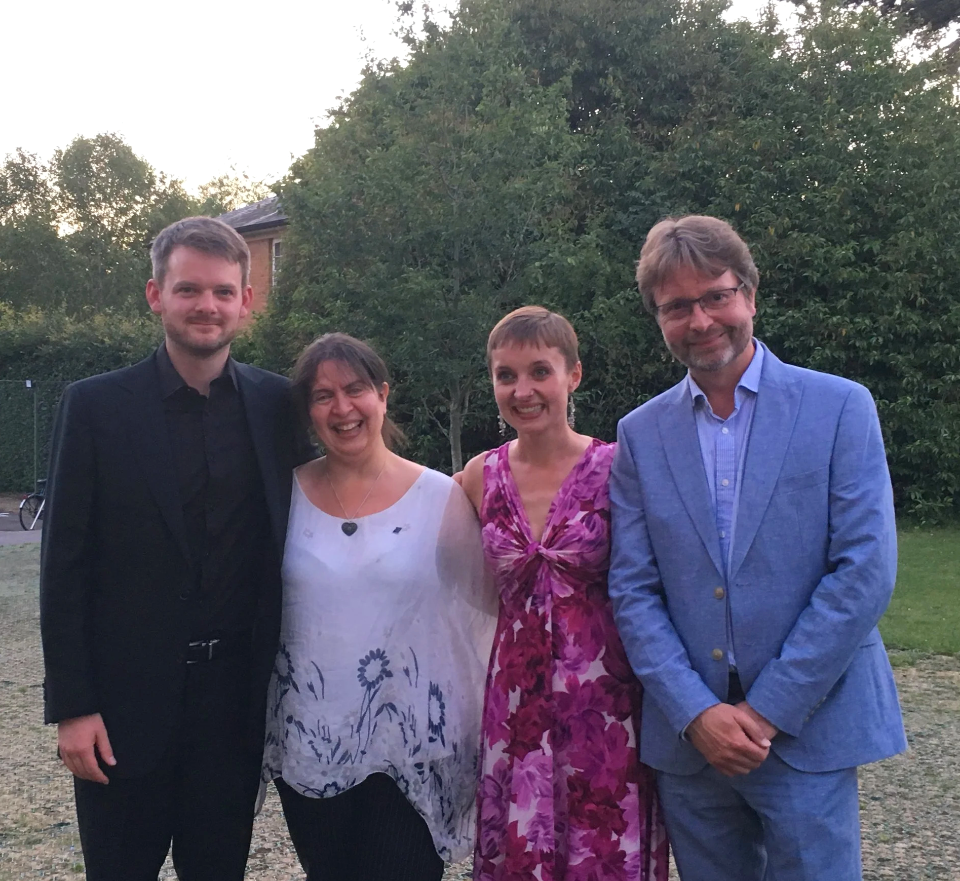 Matthew Hardy - conductor; Michelle Castelletti - Director, Oxford Festival of the Arts; Katie Bray - mezzo soprano; Paul Max Edlin - composer