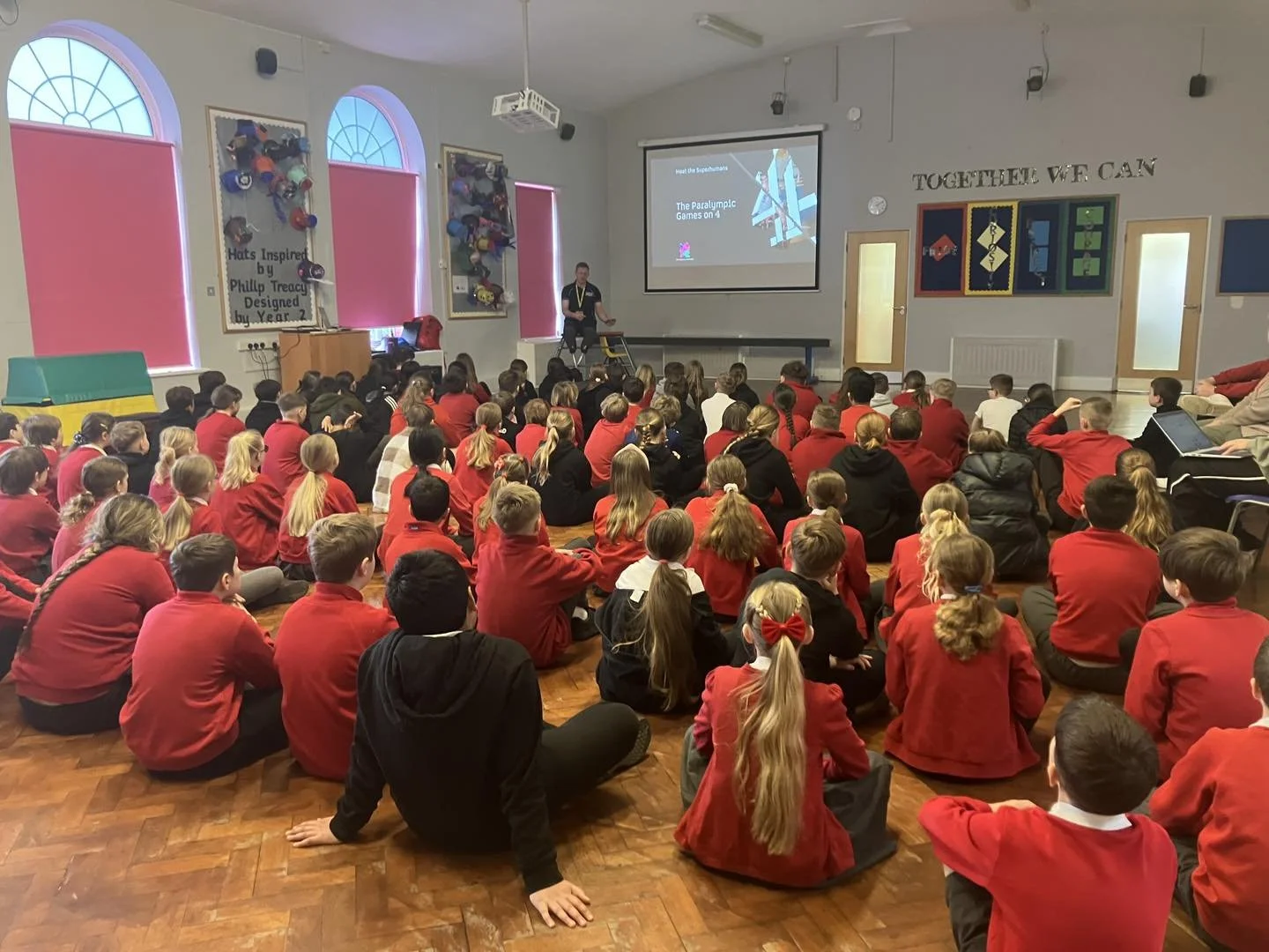 A visit from gold medal-winning Paralympian - Aaron Phipps