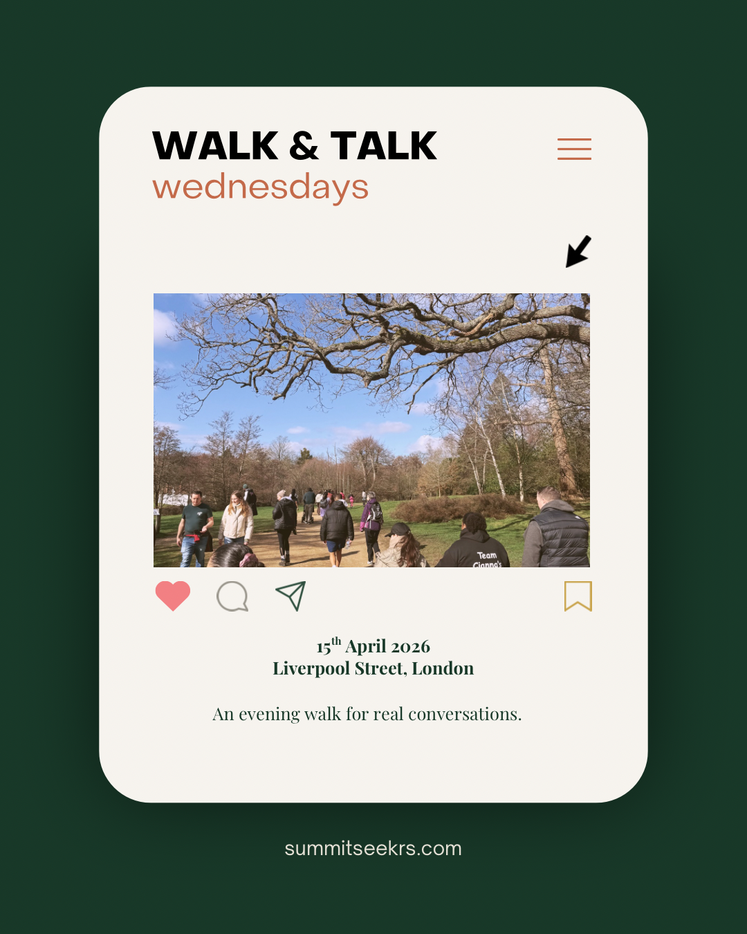 Walk & Talk Wednesdays