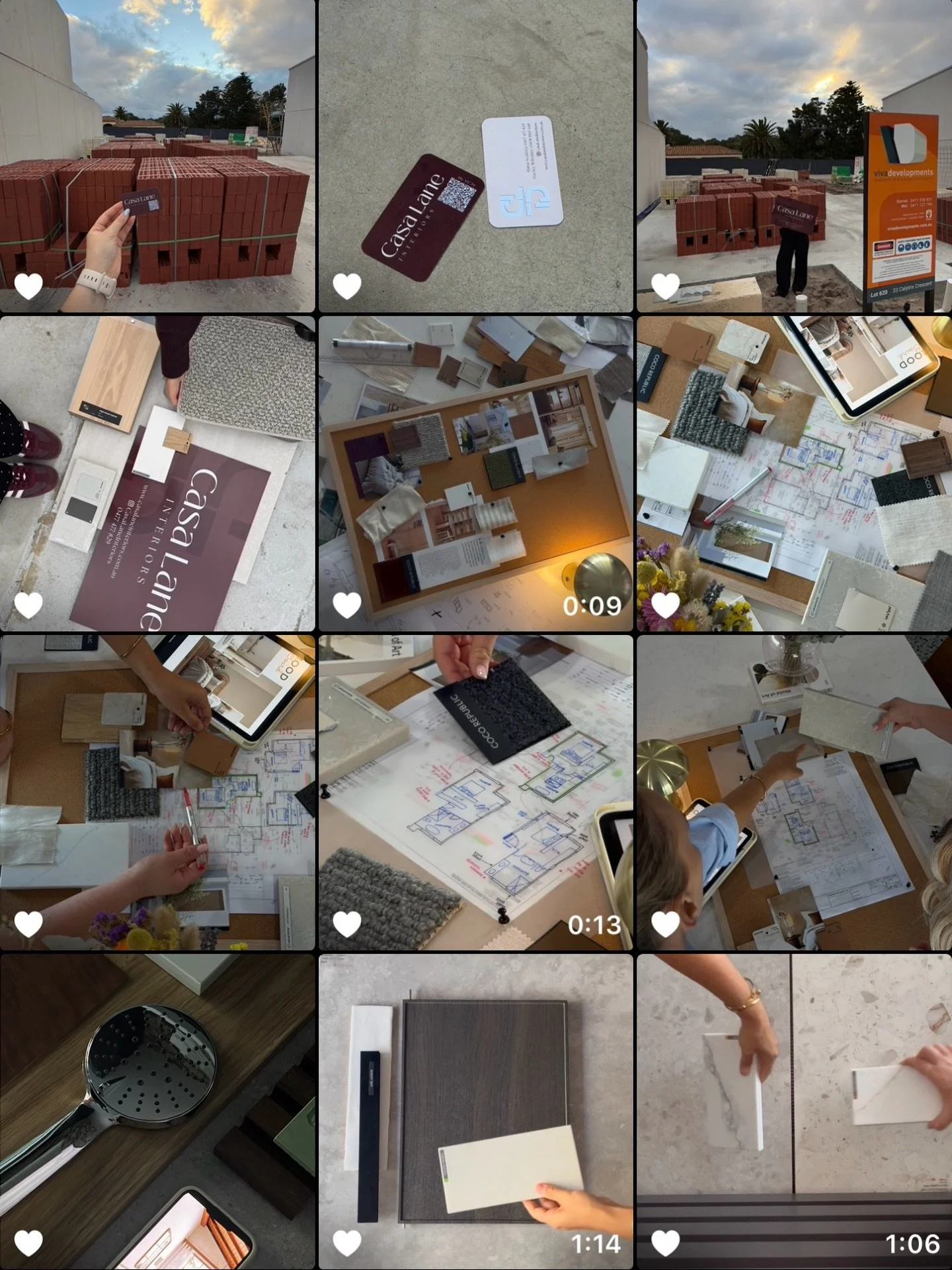 A little glimpse inside our liked album 🤍

Some of our favourite moments from visiting The Olive, pulling together samples whilst working through floor plans and curating mood boards for clients. A few favourite photos and videos from the process. 
