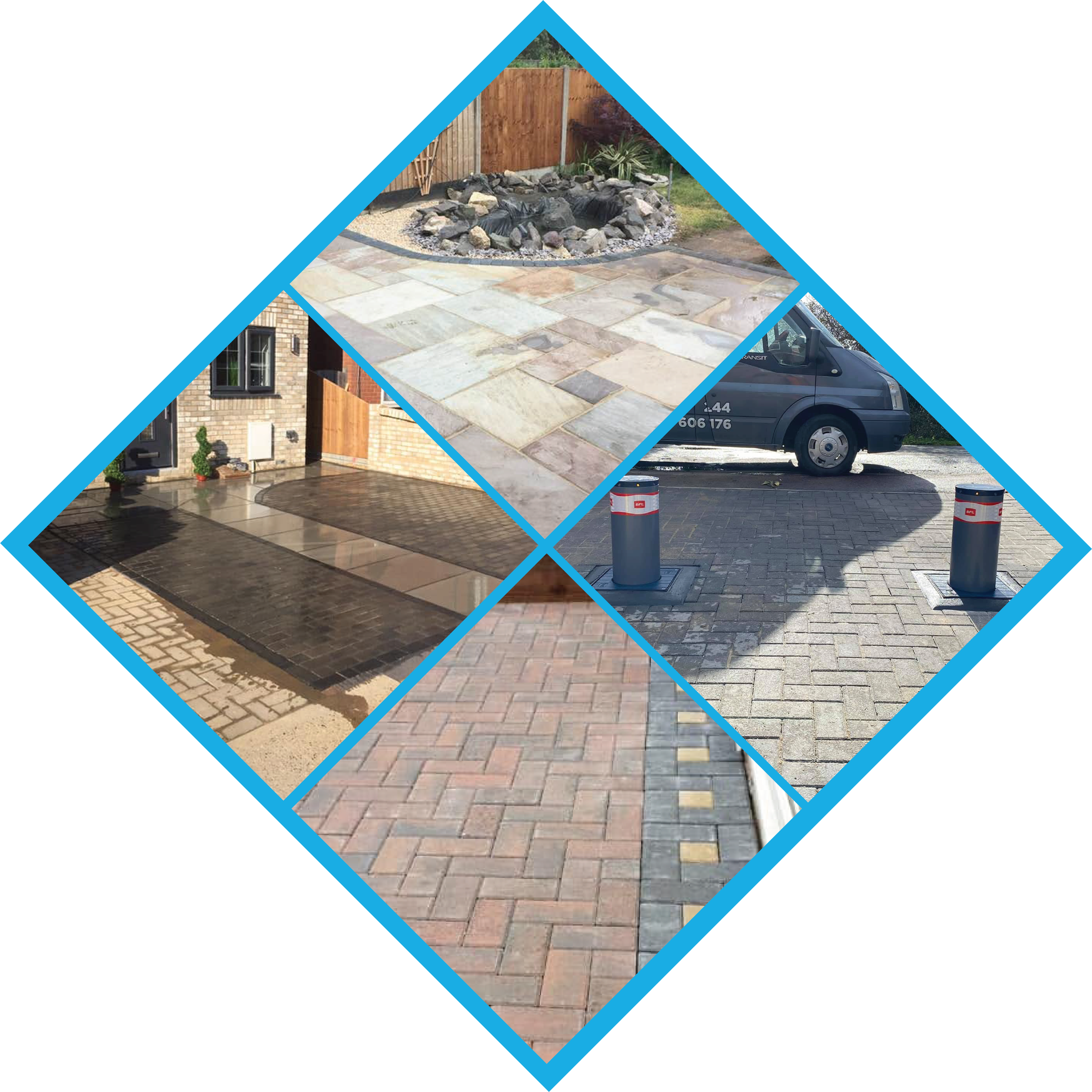 driveways, parios and bollards by sq1 groundworks