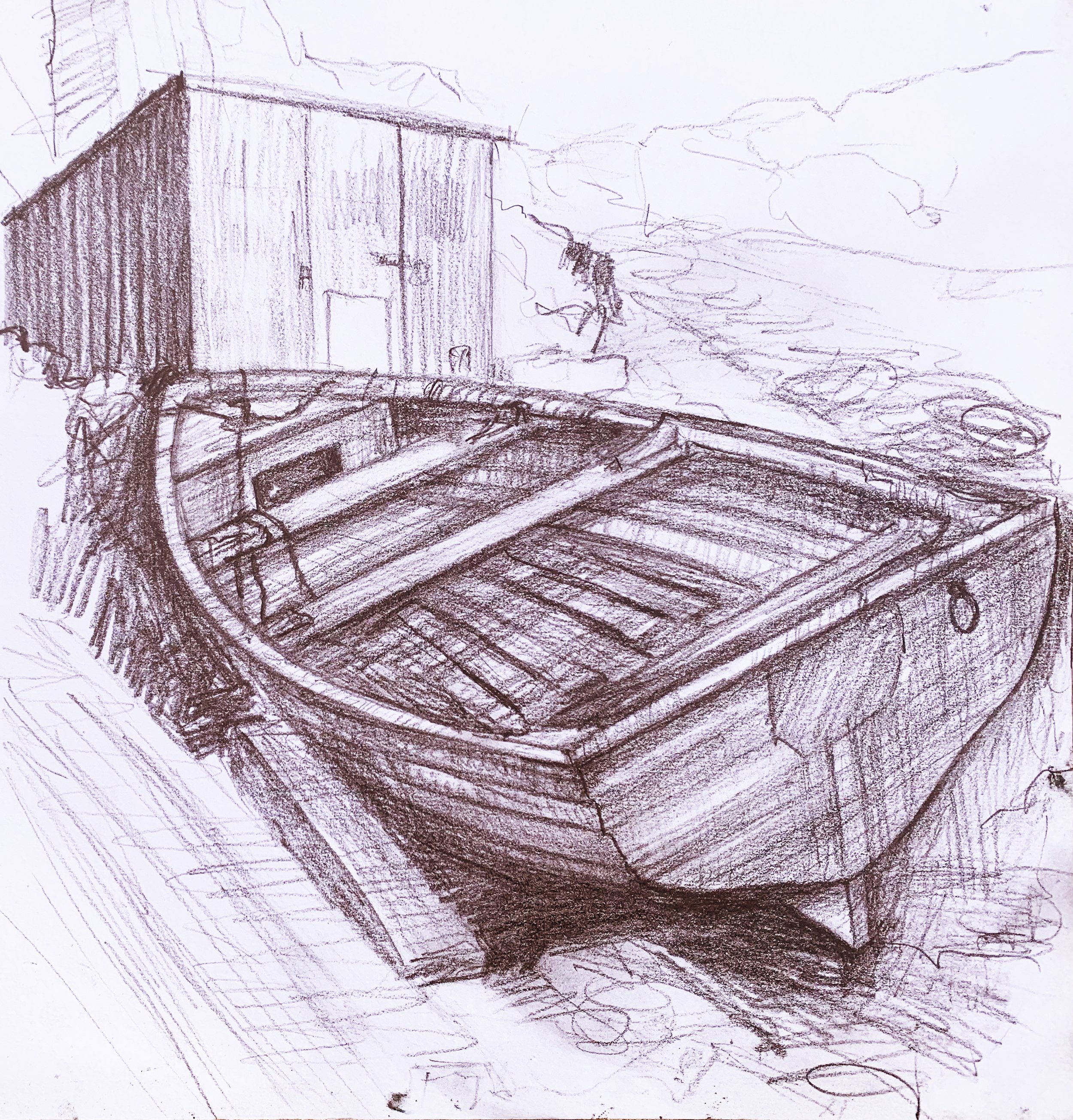 One of my favourite spots is Port Swingo, a stones throw from our croft. It is a natural little cove  on the west side of Farr Bay.