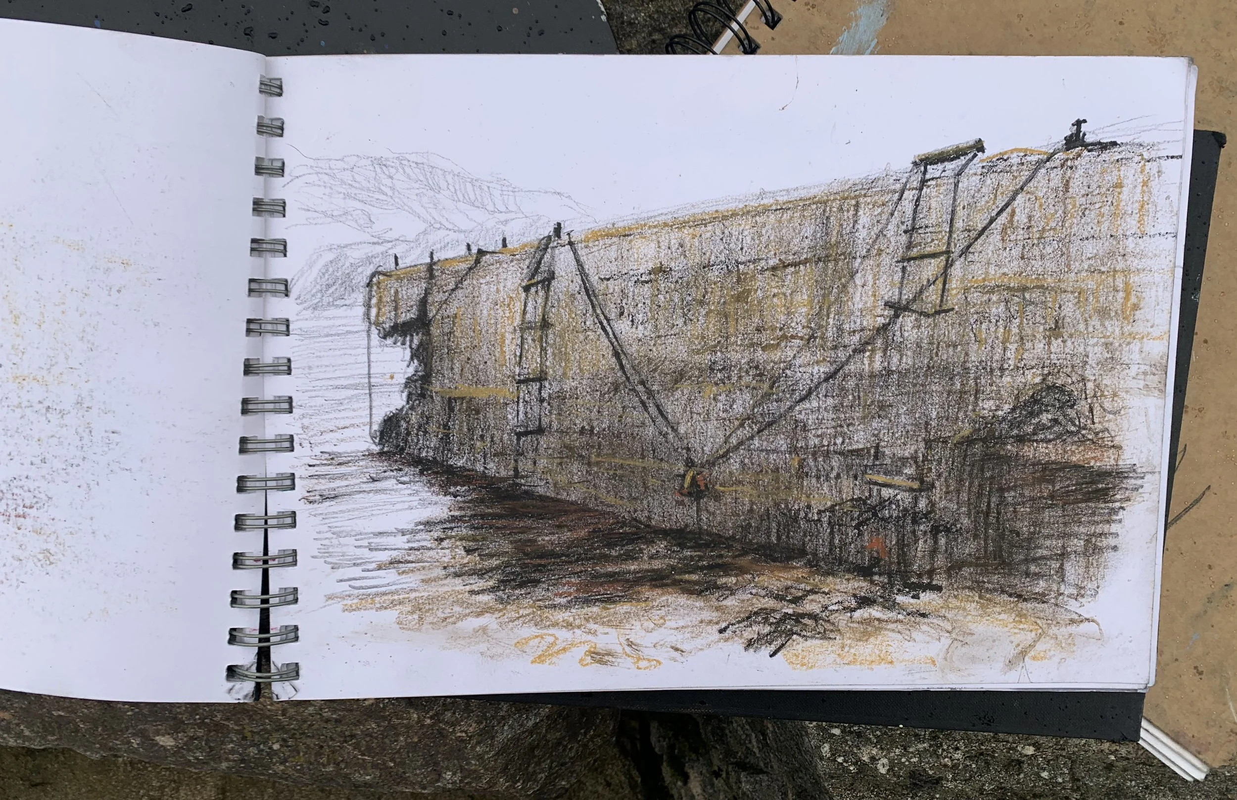 This is the pier on the river Naver Bettyhill, my usual cycle destination