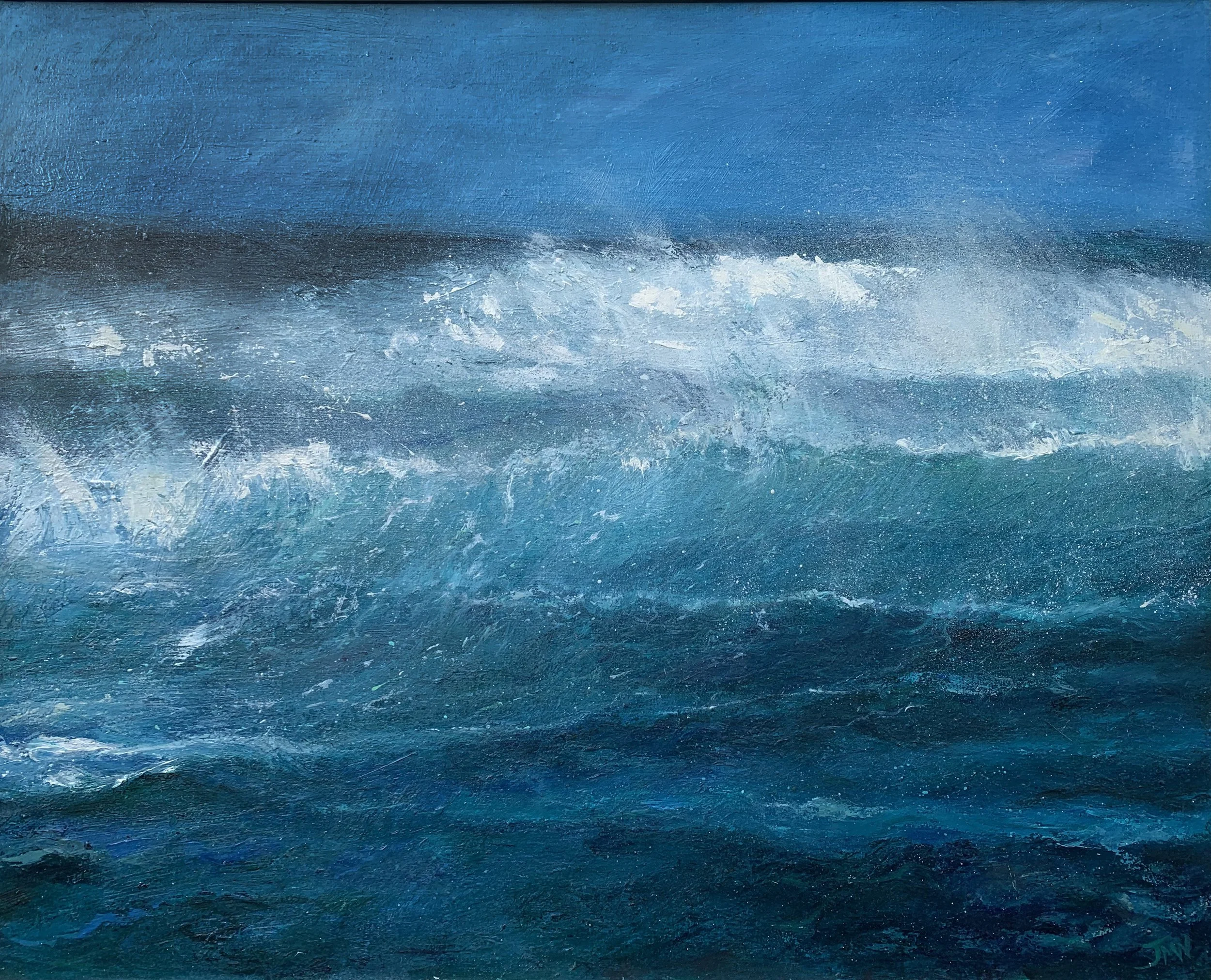 "Wind whipped waves'