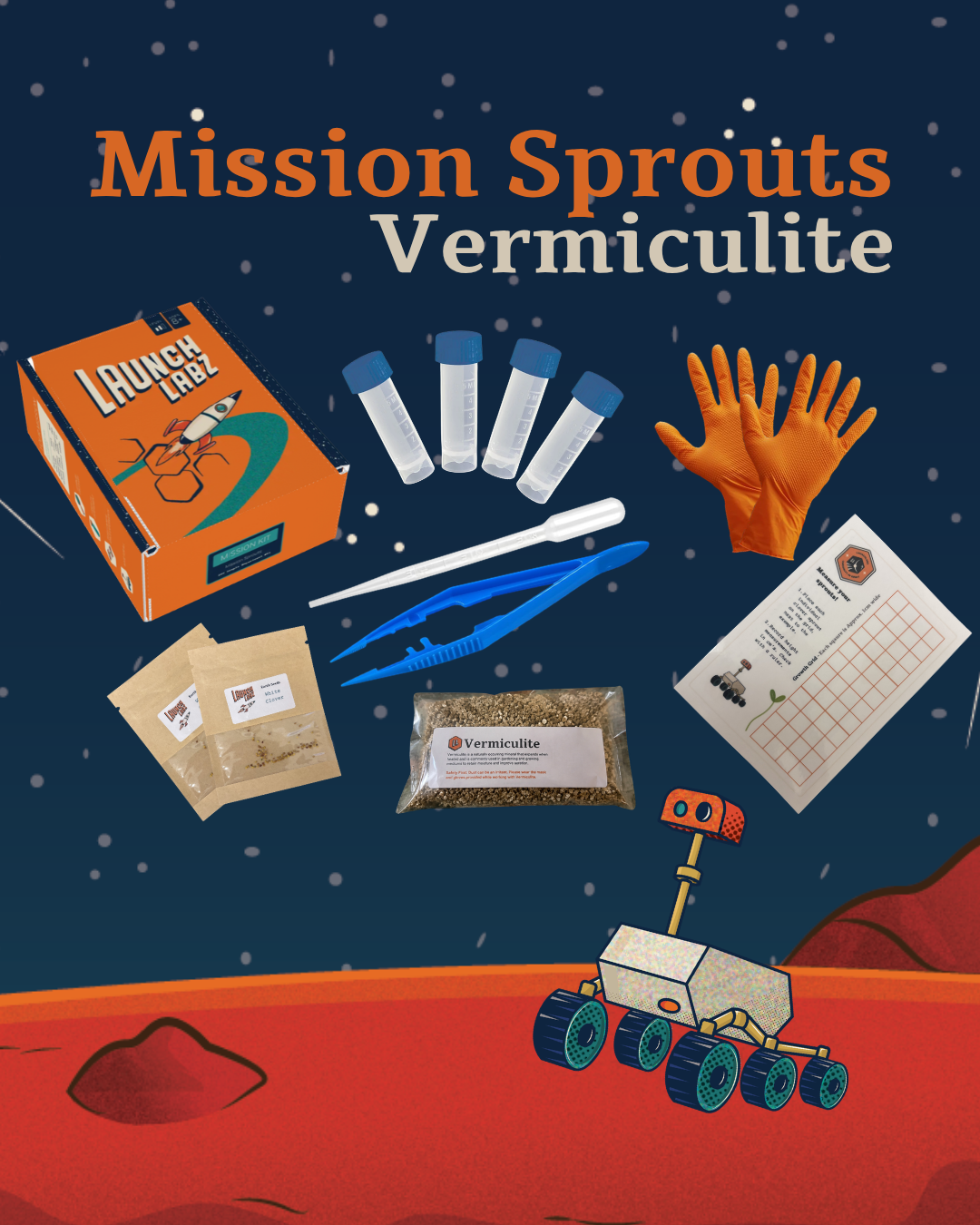 LaunchLabz Mission Sprouts (Vermiculate)