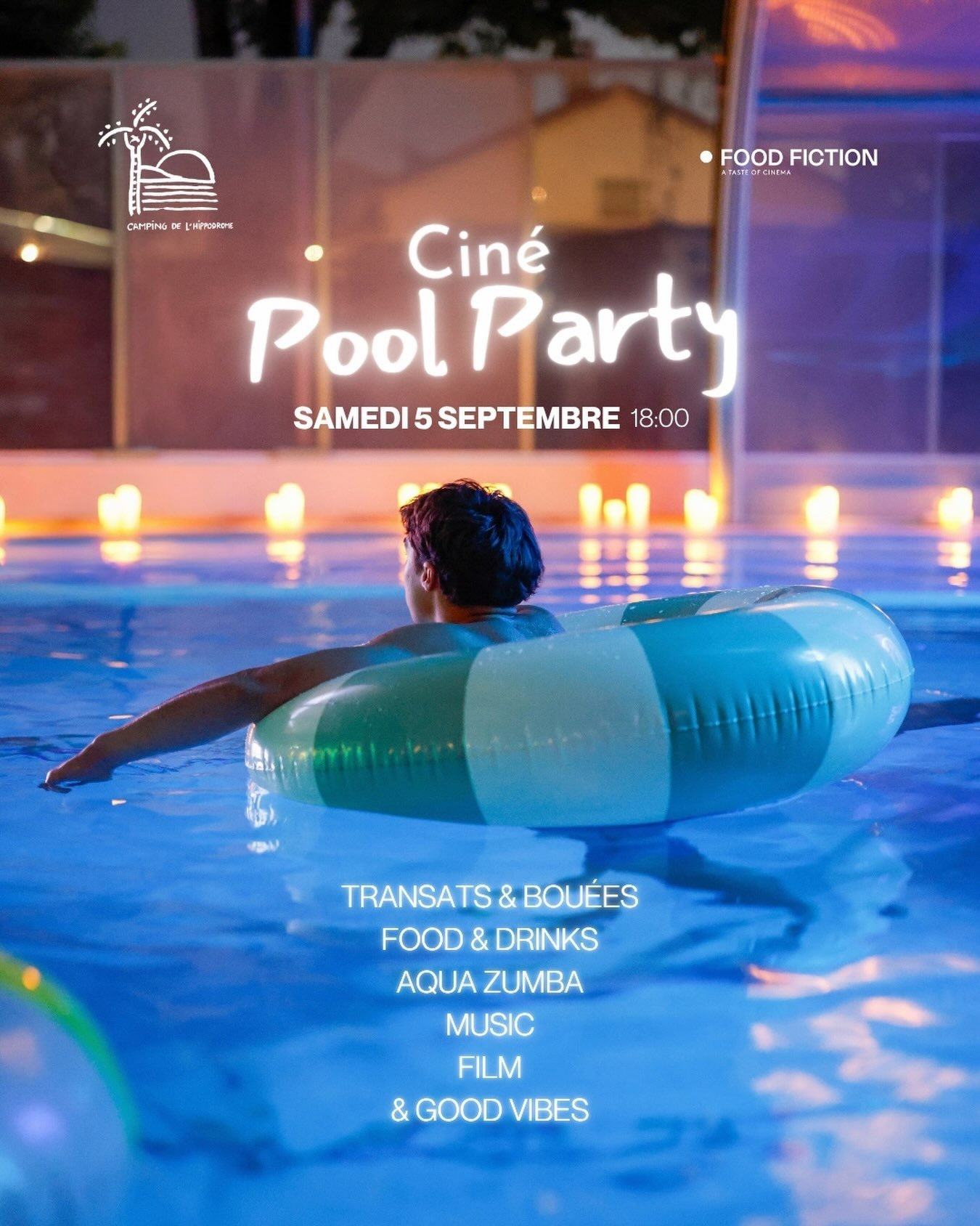 🇫🇷 CIN&Eacute; POOL PARTY : Samedi 5 Septembre, on prolonge l&rsquo;&eacute;t&eacute; avec la diffusion du film GREASE &agrave; la piscine 🎬

Rendez-vous pour le dernier &eacute;v&eacute;nement de la saison au Camping de l&rsquo;Hippodrome : food 
