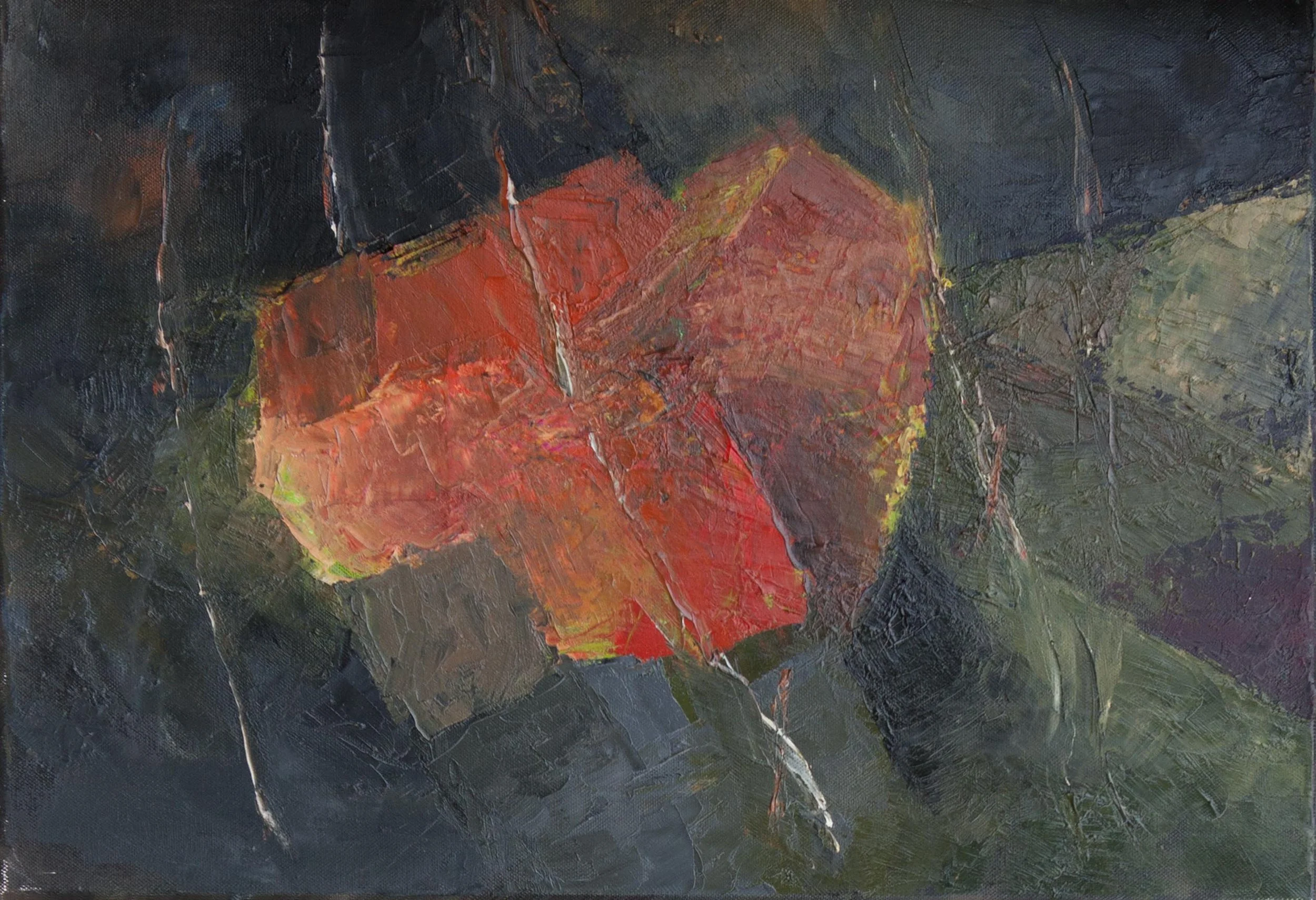 Engrenage du désir – décembre 2015 – huile sur toile (55 x 38 cm)