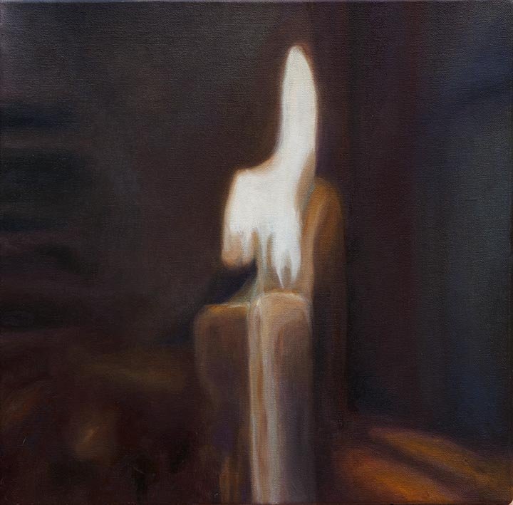 lueurs – été 2015 – huile sur toile (40 x 40 cm)