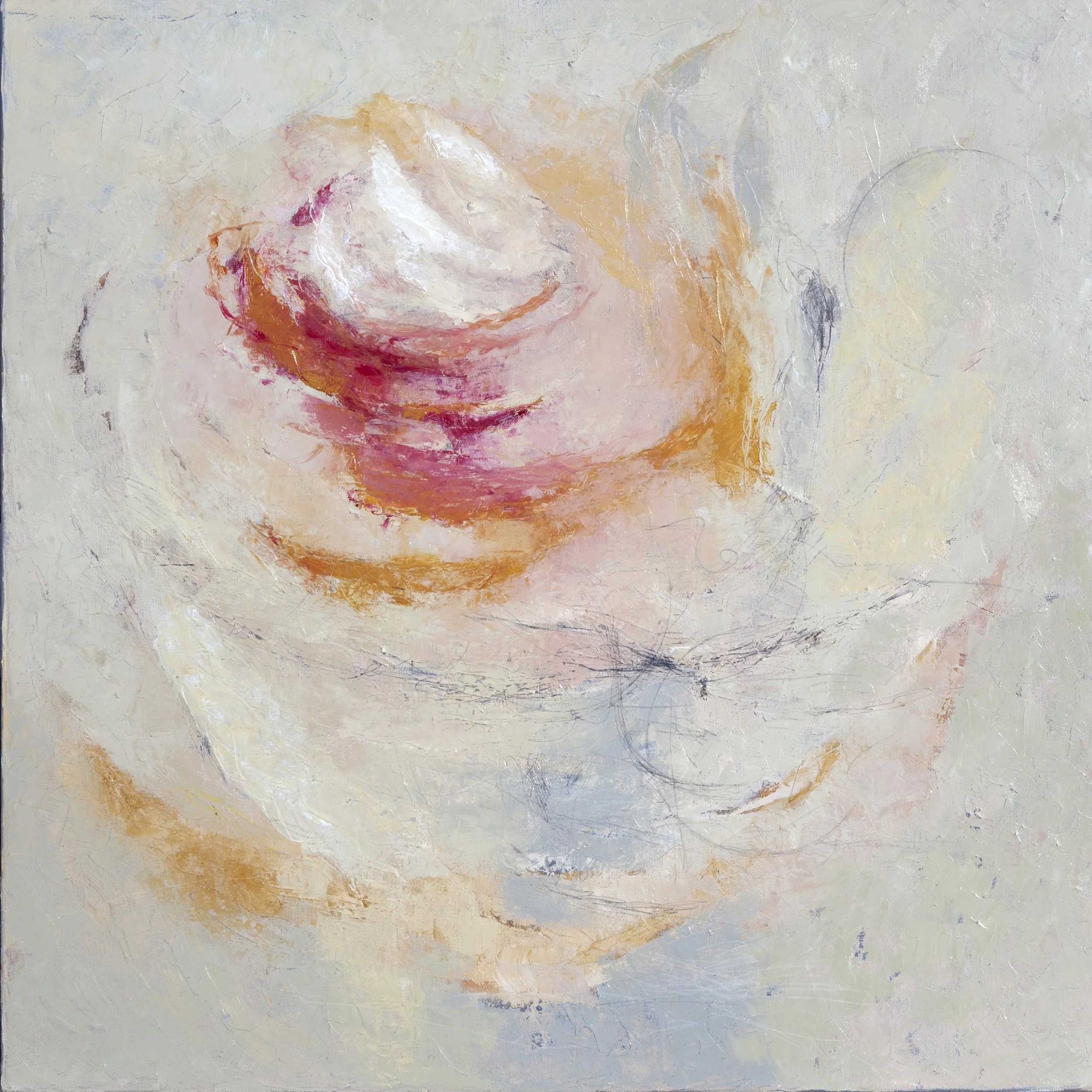 LES FLOTTANTS – Se défaire d’abandon – 2018 – huile sur toile (80×80 cm)
