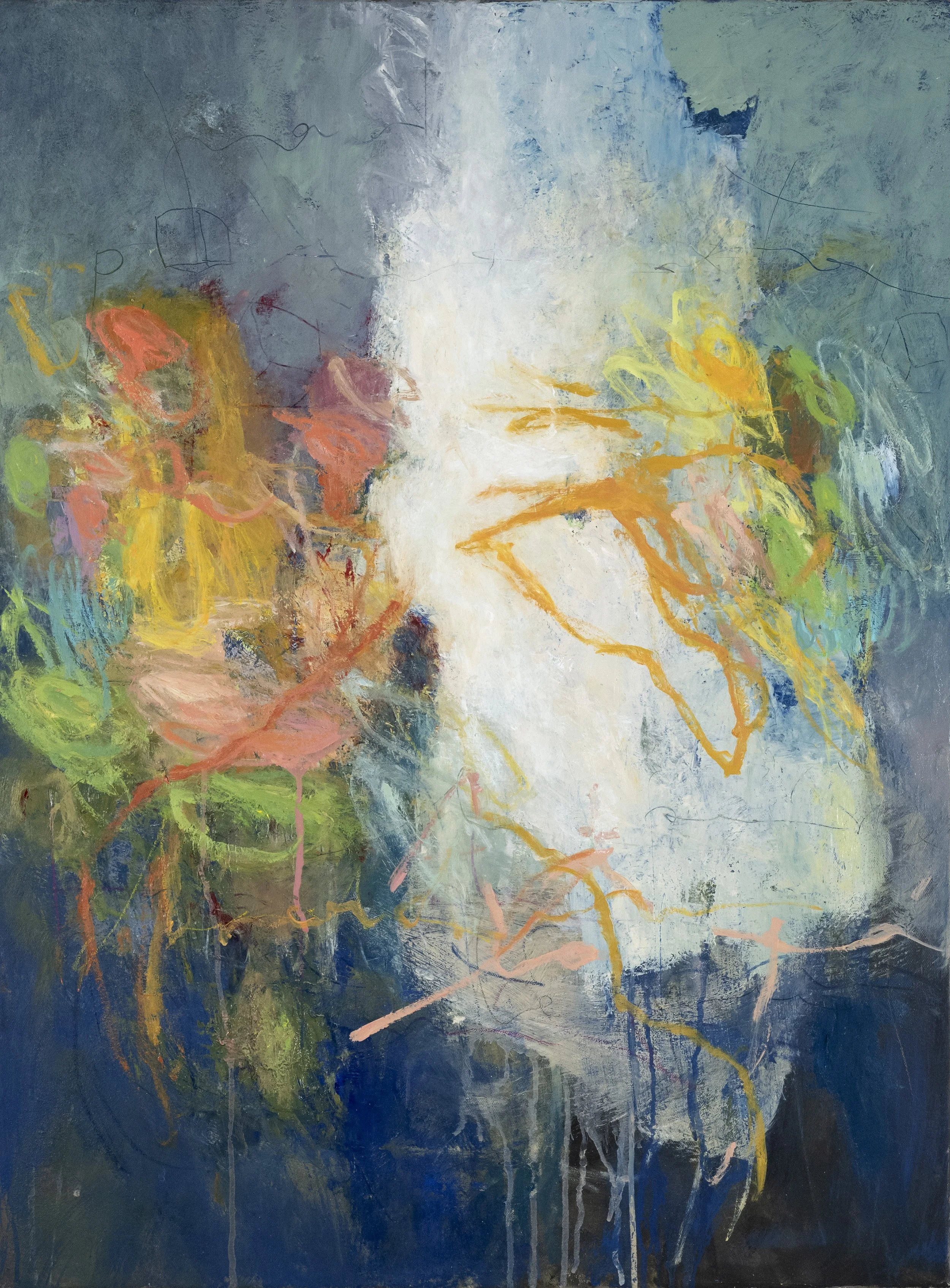 Improvisation (nuit magnétique) - huile sur toile - 60 x 80 cm - 2026 - disponible sur Artsper