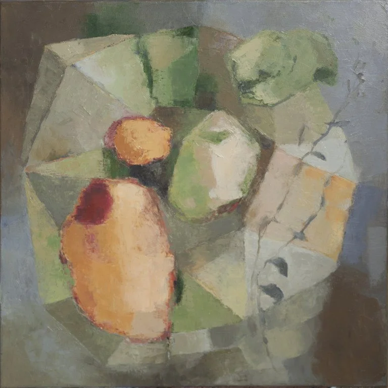 Géode 2 – 2017 – huile sur toile (60 x 60 cm)