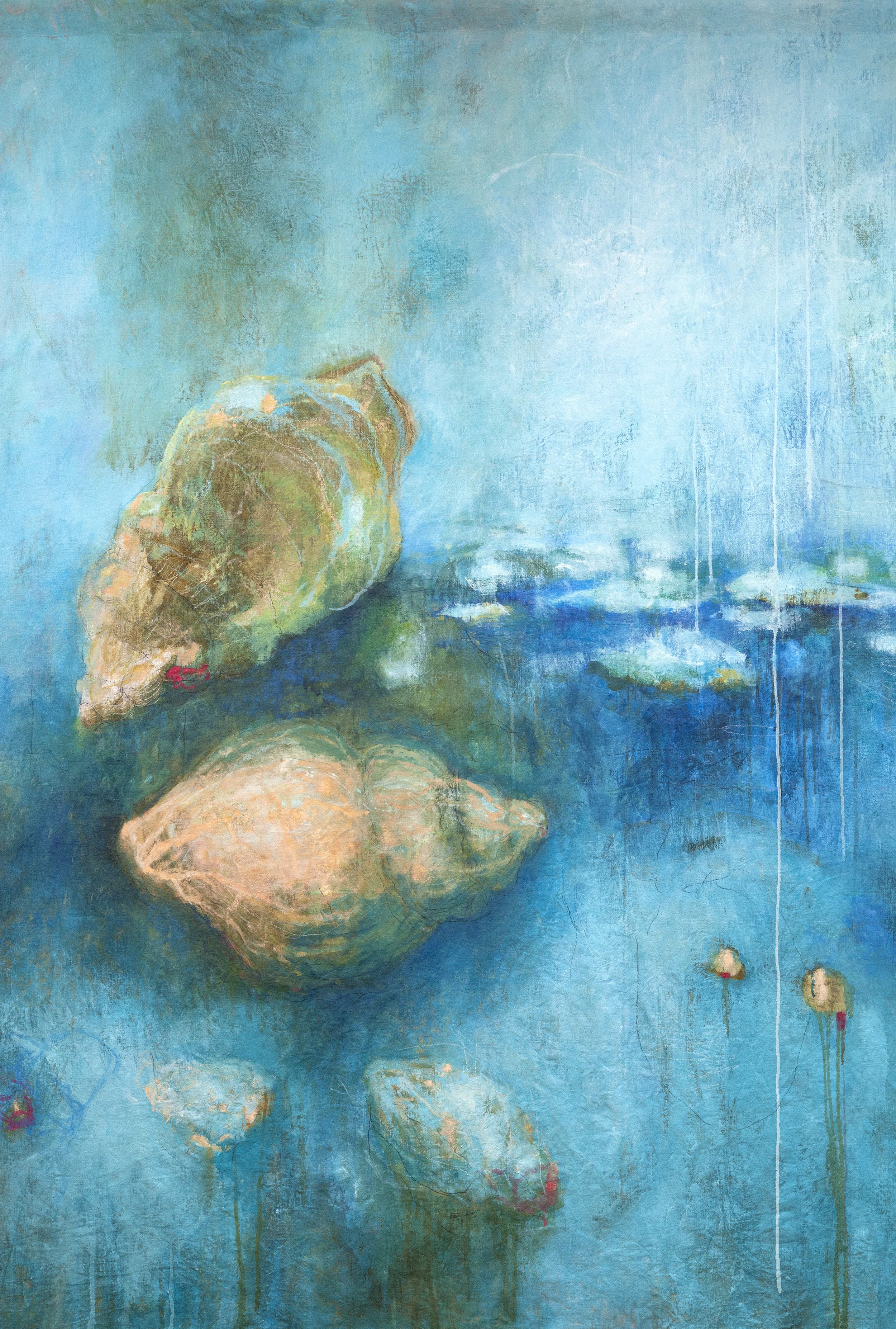 Hommage à ceux qui sont partis / 2 - huile sur toile / panneau - 128x166cm - 2025 - disponible en un clic sur Artsper