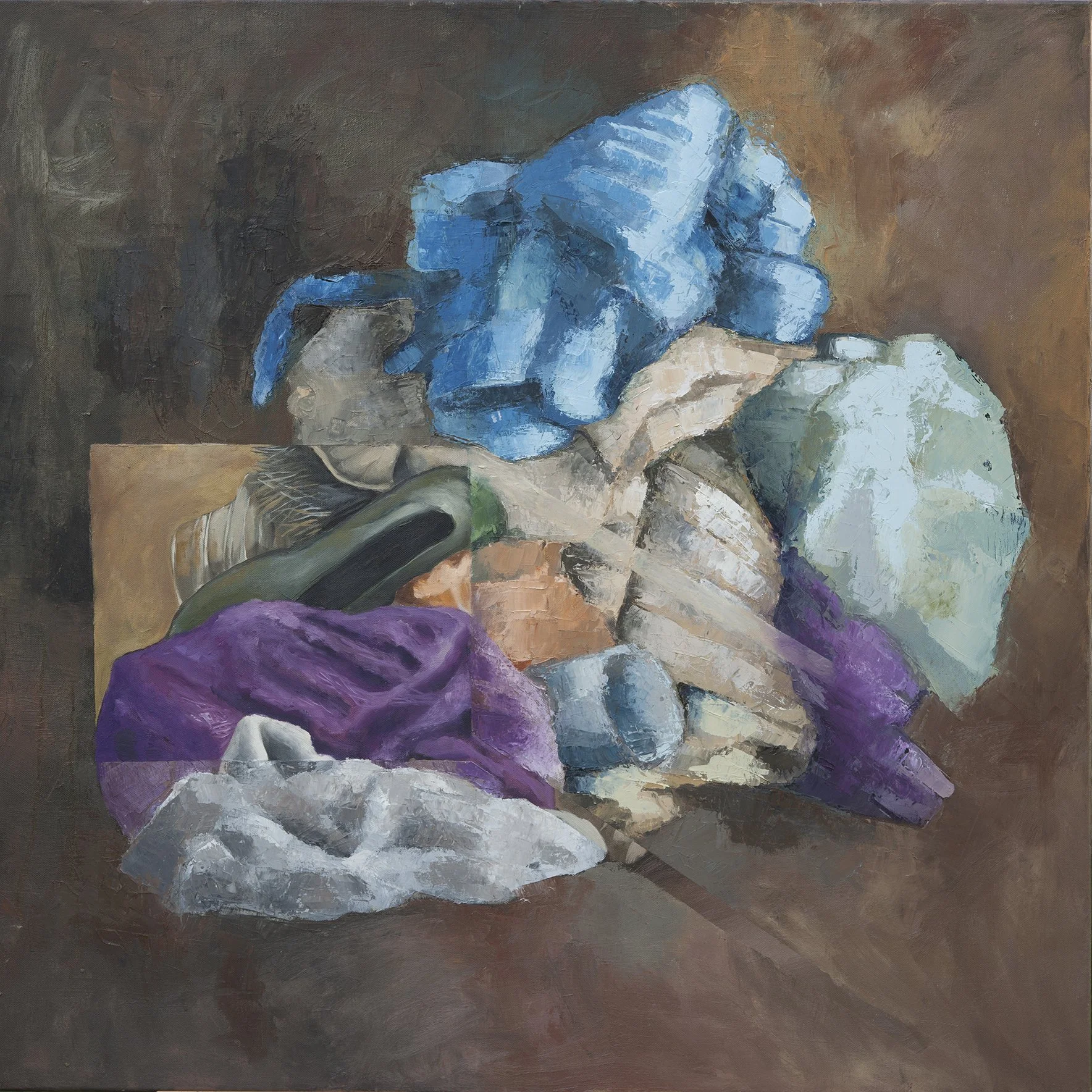 Sans importance, la lumière surgit – été 2016 – peinture, huile sur toile (80 x 80 cm)