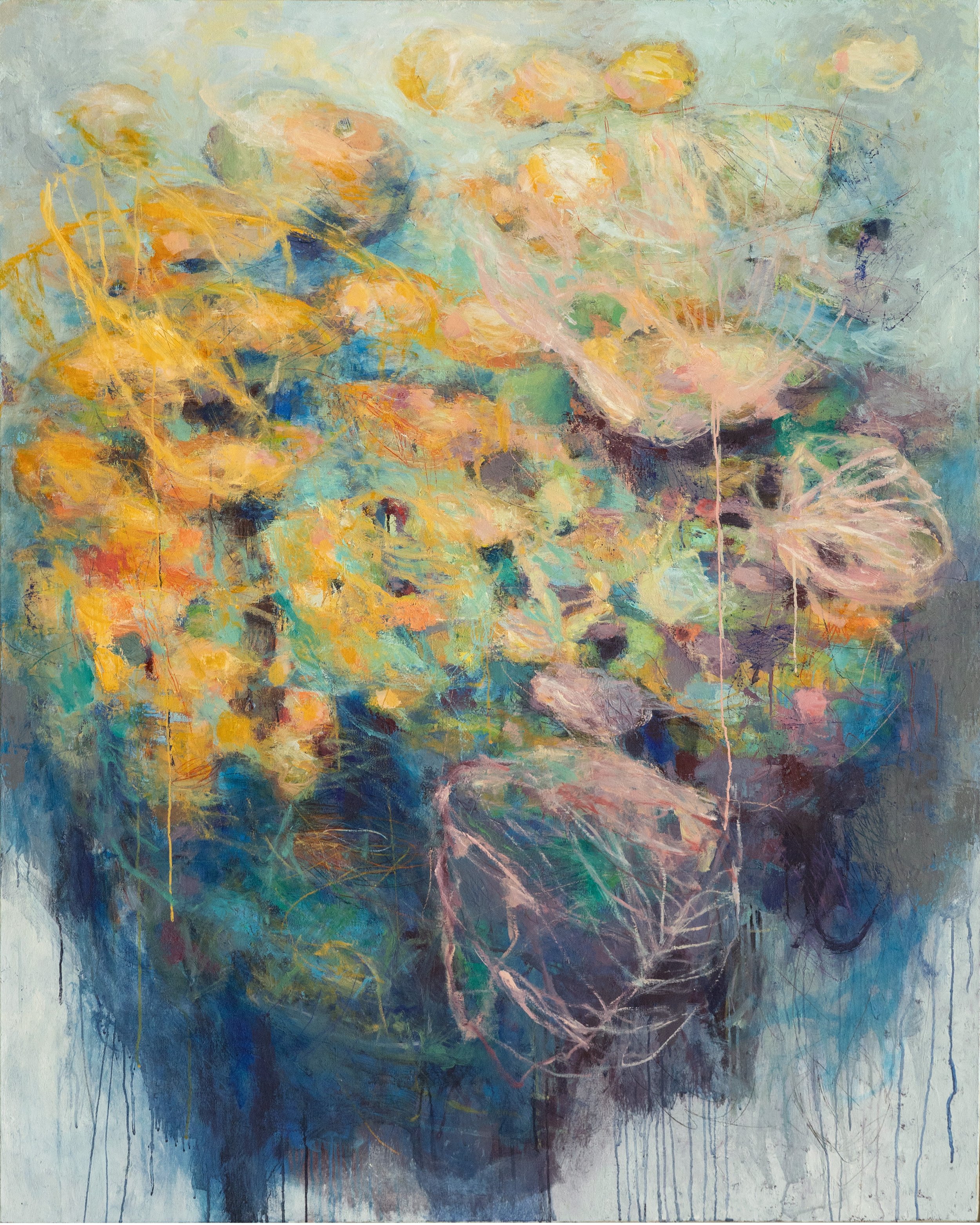 Hommage océane - huile sur toile, 130 x 162 cm- 2026 - Disponible en un clic sur Artsper