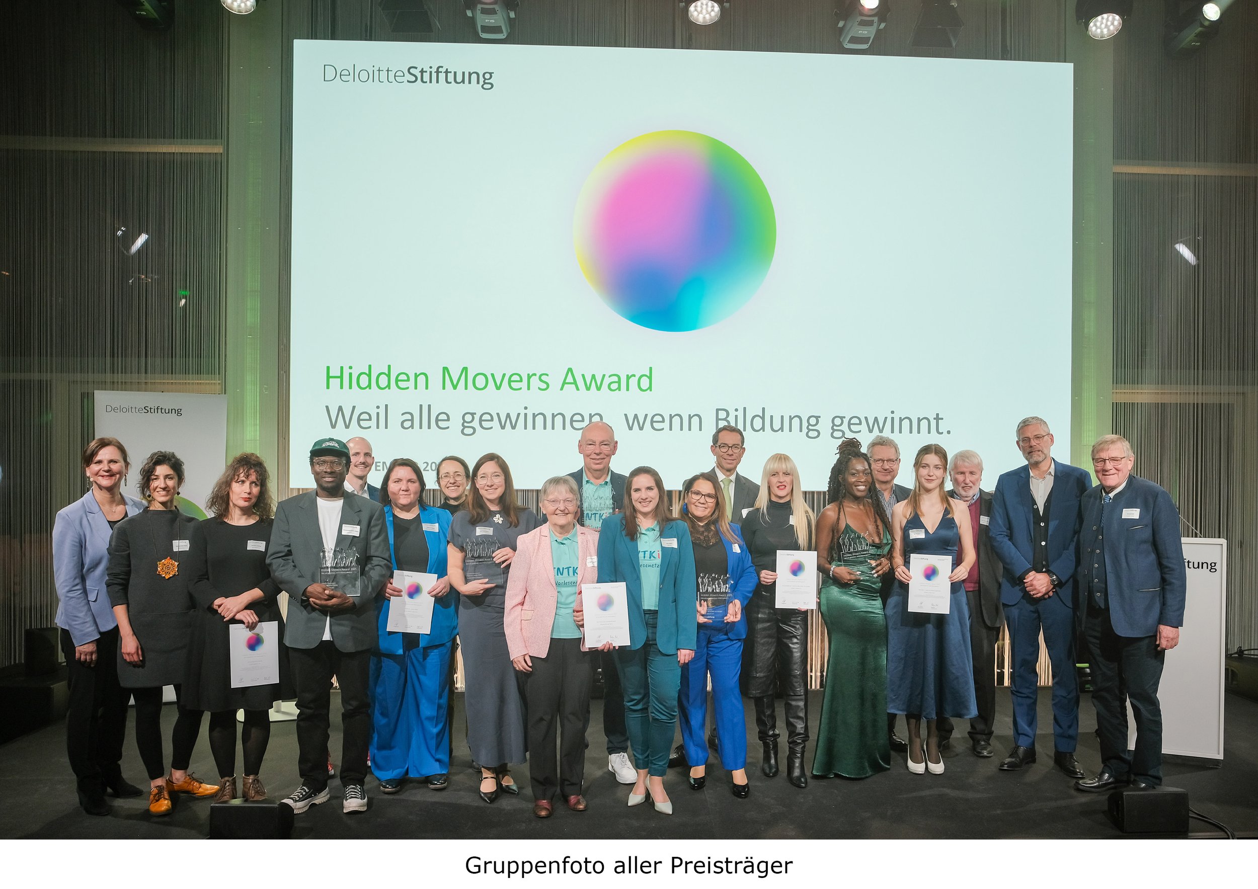 Priesverleihung der Deloitte Stiftung 'Hidden Movers Award' .