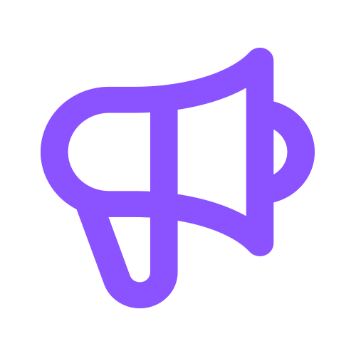 megaphone icon for action