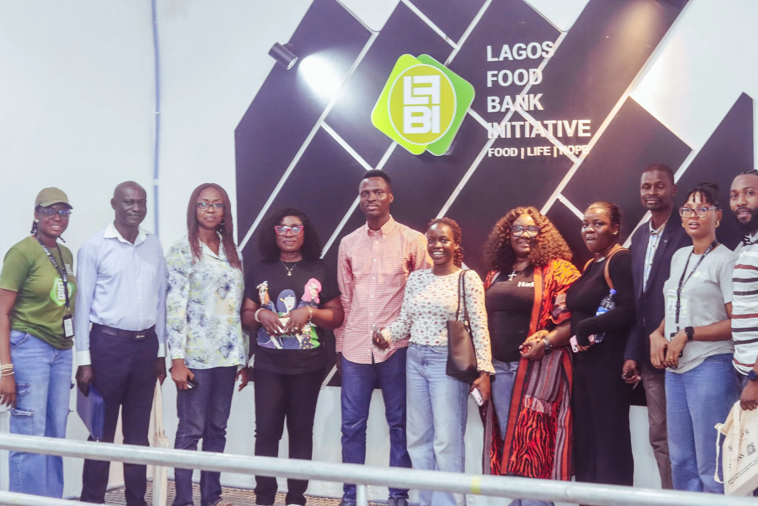 Group Photo at Lagos Food Bank Initiative  after the workshop