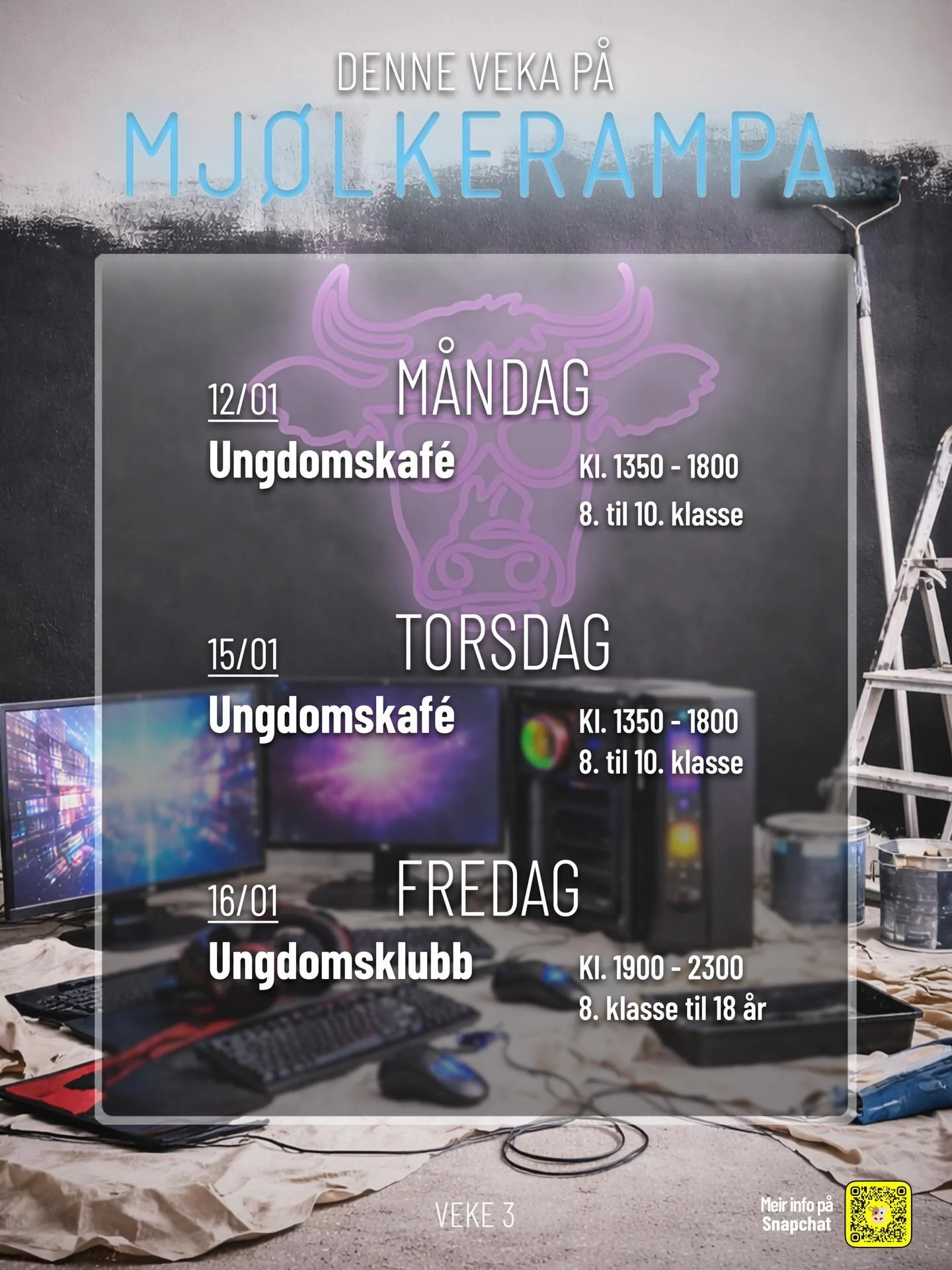 Denne veka p&aring; Mj&oslash;lkerampa 🐮🎨😊