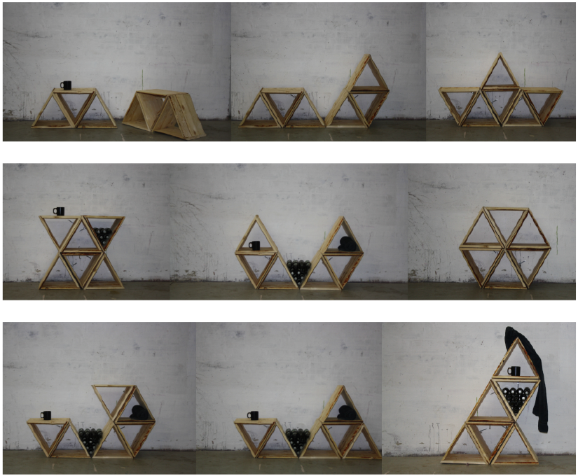 6! is a modular shelving unit that can be combined in 6! different combinations