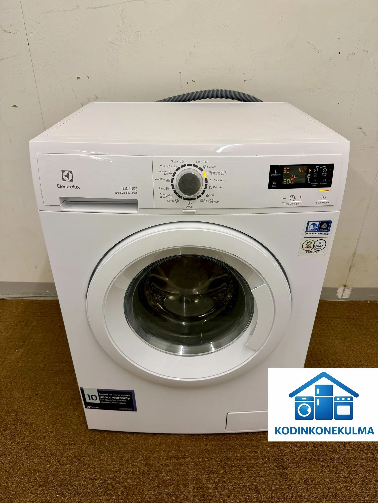 Electrolux 8/4kg kuivaava pesukone. ILMAINEN KOTIINKULJETUS! 🚚