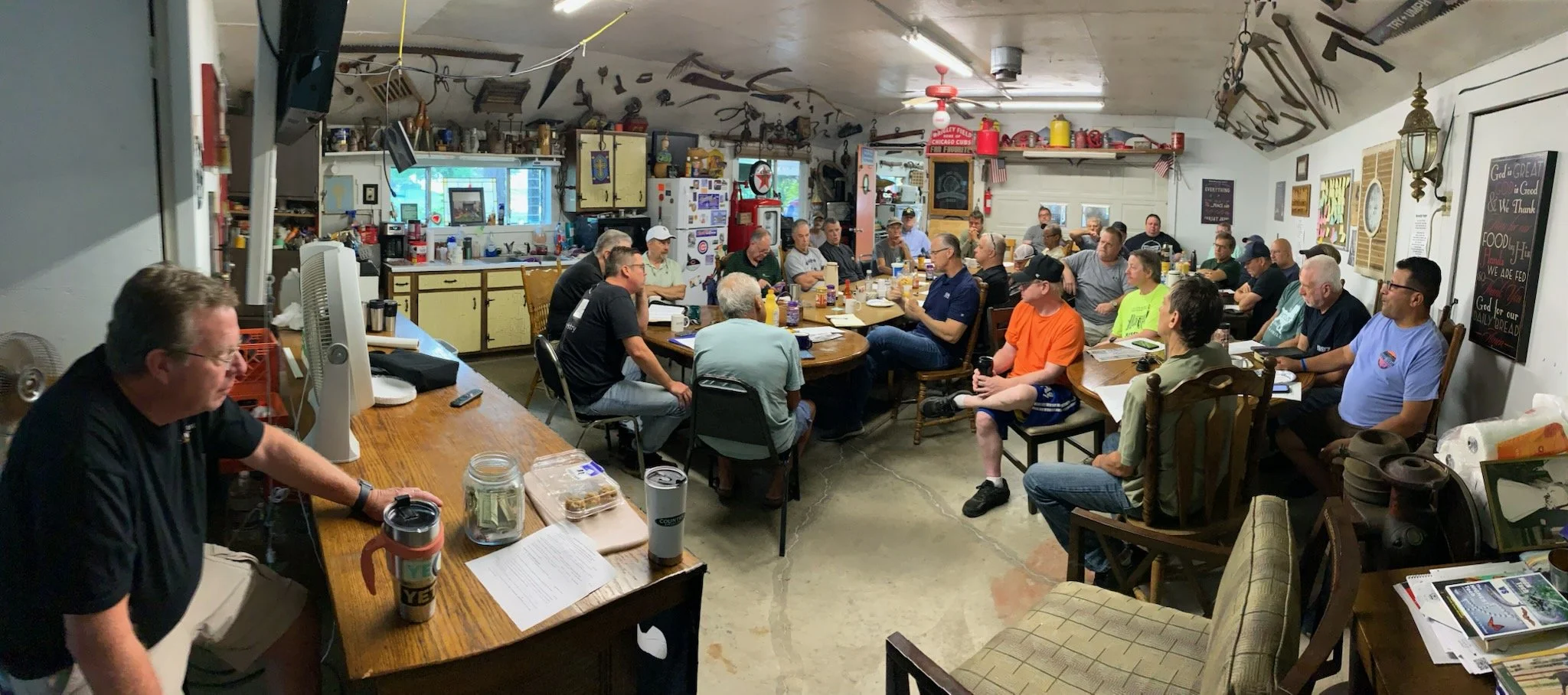 The men's groups at Puckerville Ministries continue to grow.