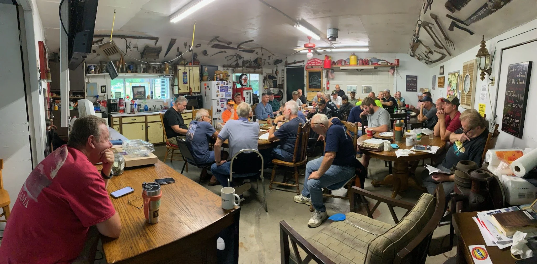 The men's groups at Puckerville Ministries continue to grow.