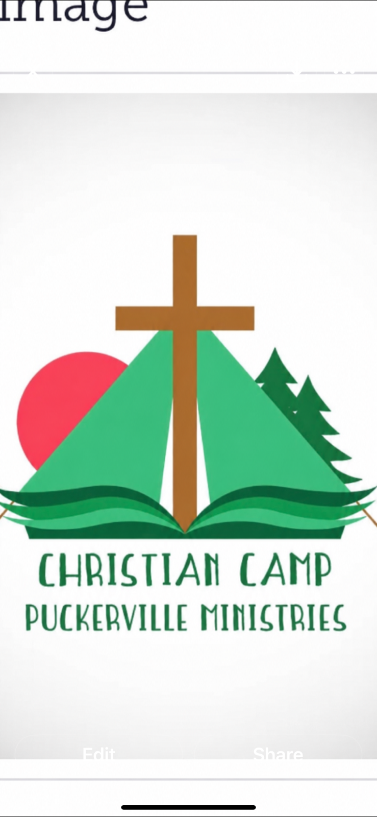 Logo for Christian Camp Puckerville Ministries.
