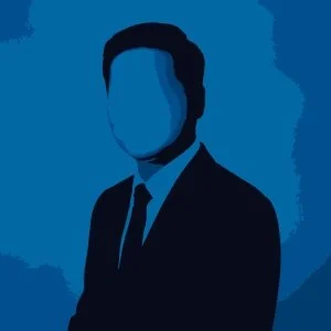 Solid blue background