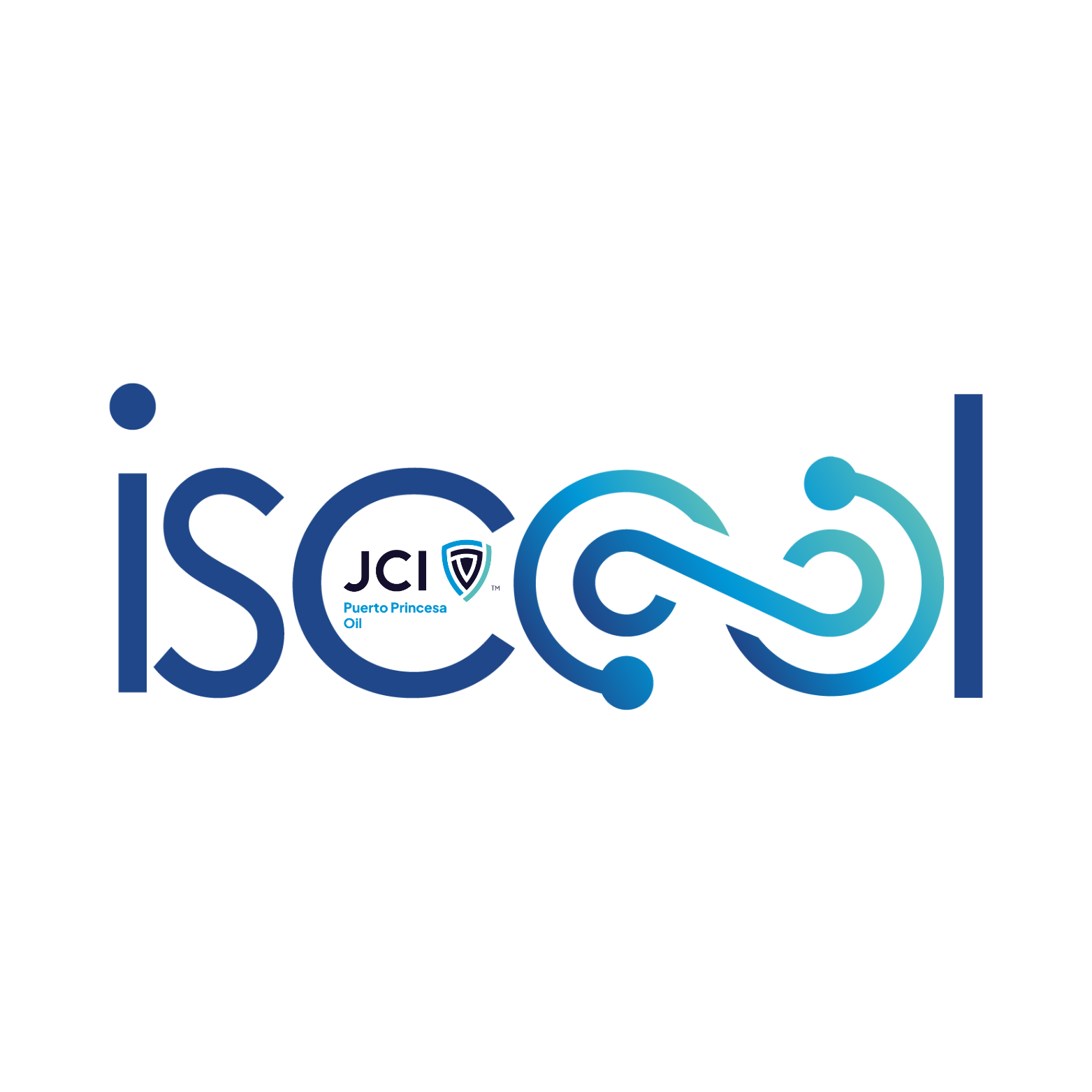 The image features the word 'ISO' with a stylized, three-dimensional blue and teal infinity symbol replacing the 'O'.