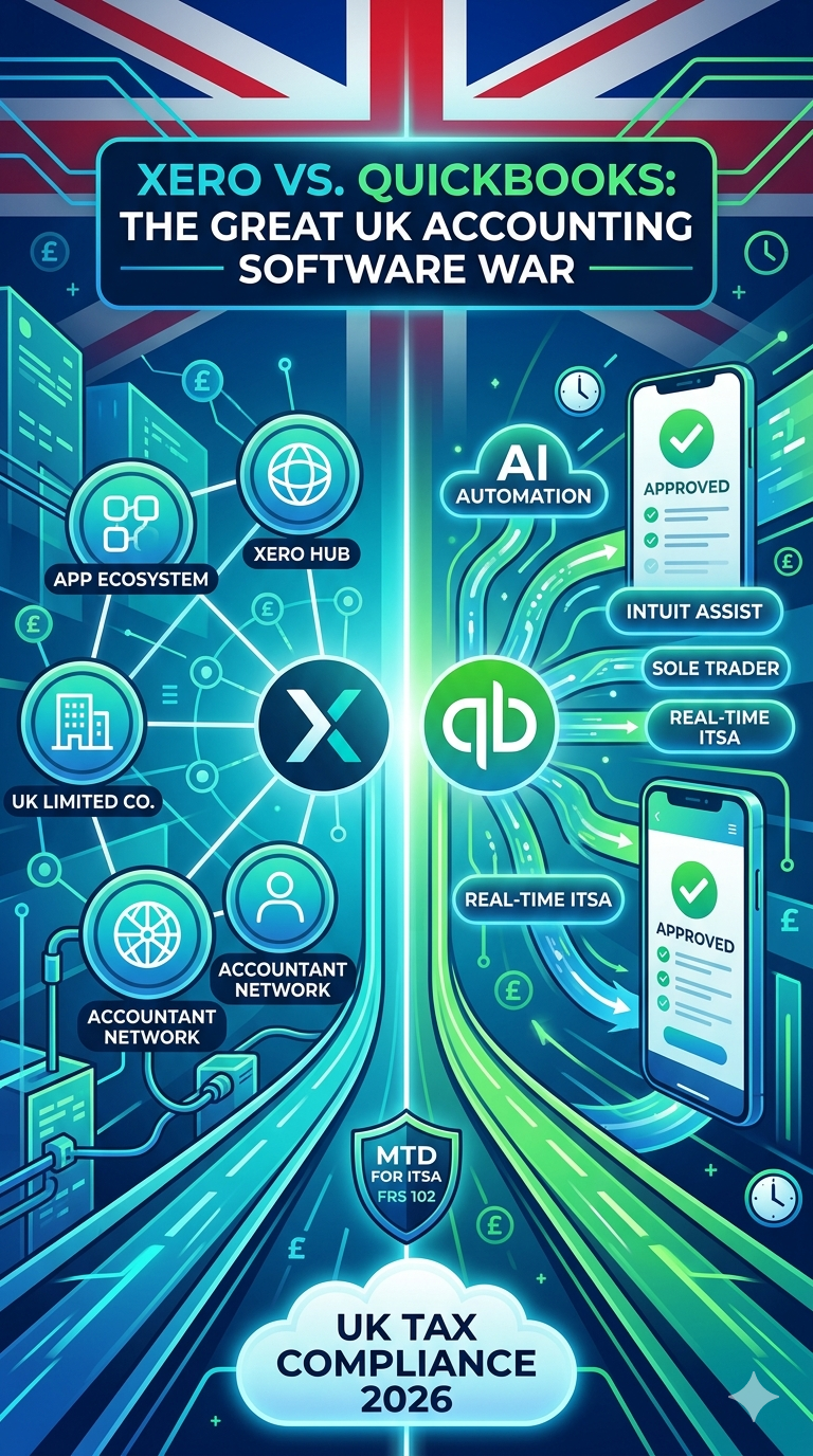 The Great UK Accounting Software War: Xero vs. QuickBooks in 2026